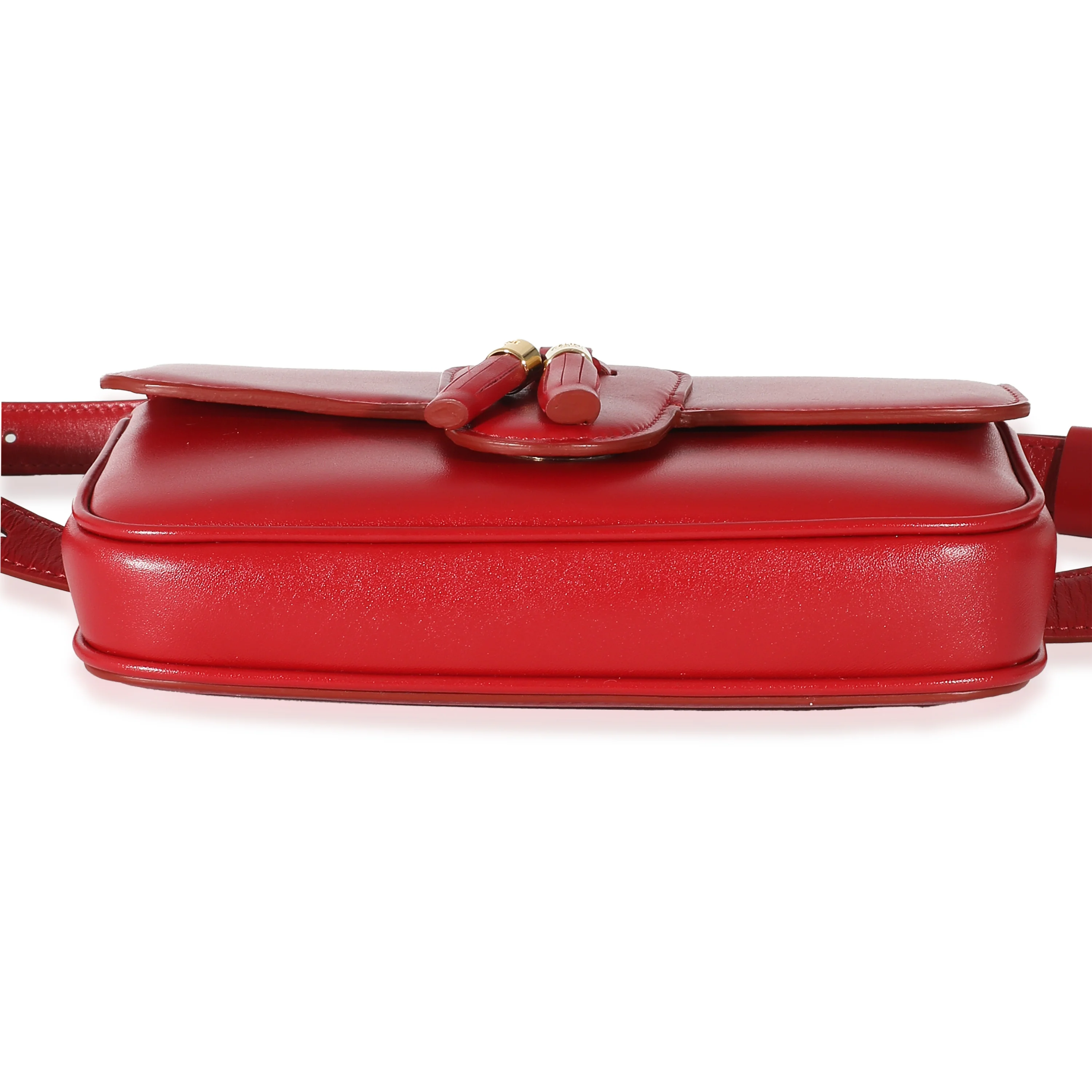 Celine Red Smooth Calfskin Tassel Belt Bag - Image 6