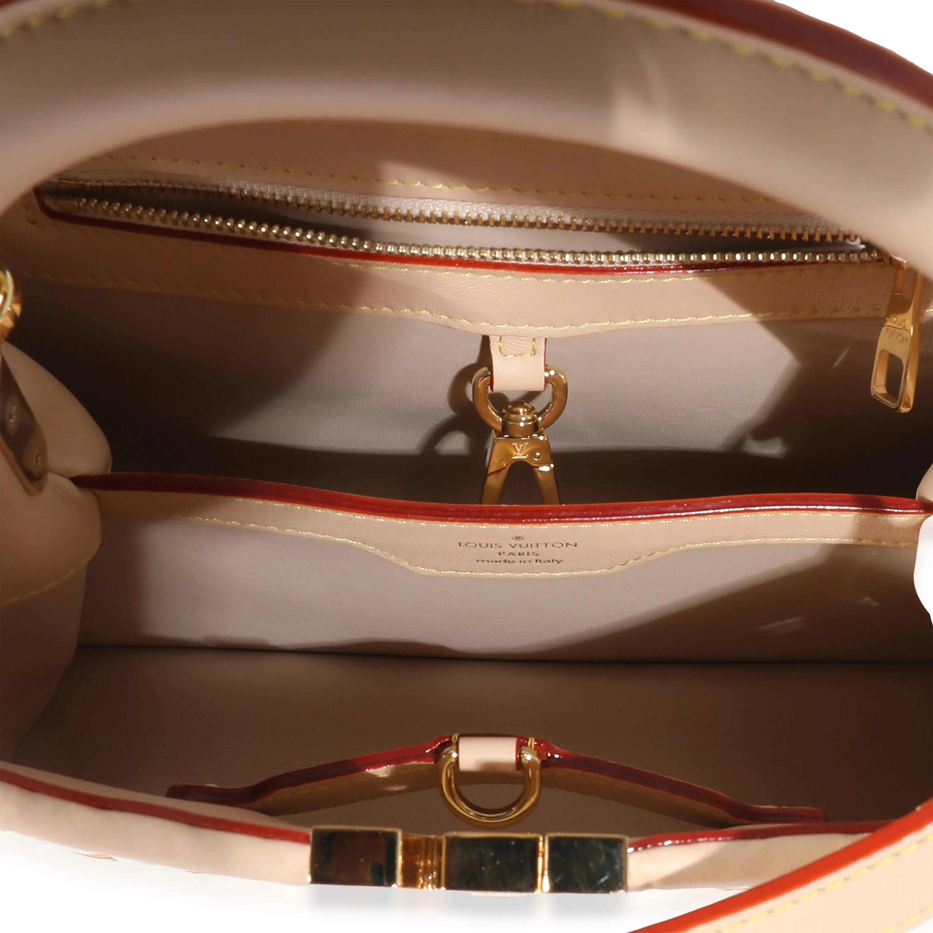 White Monogram Wicker Woven LV Heavenly Capucines BB - Image 9