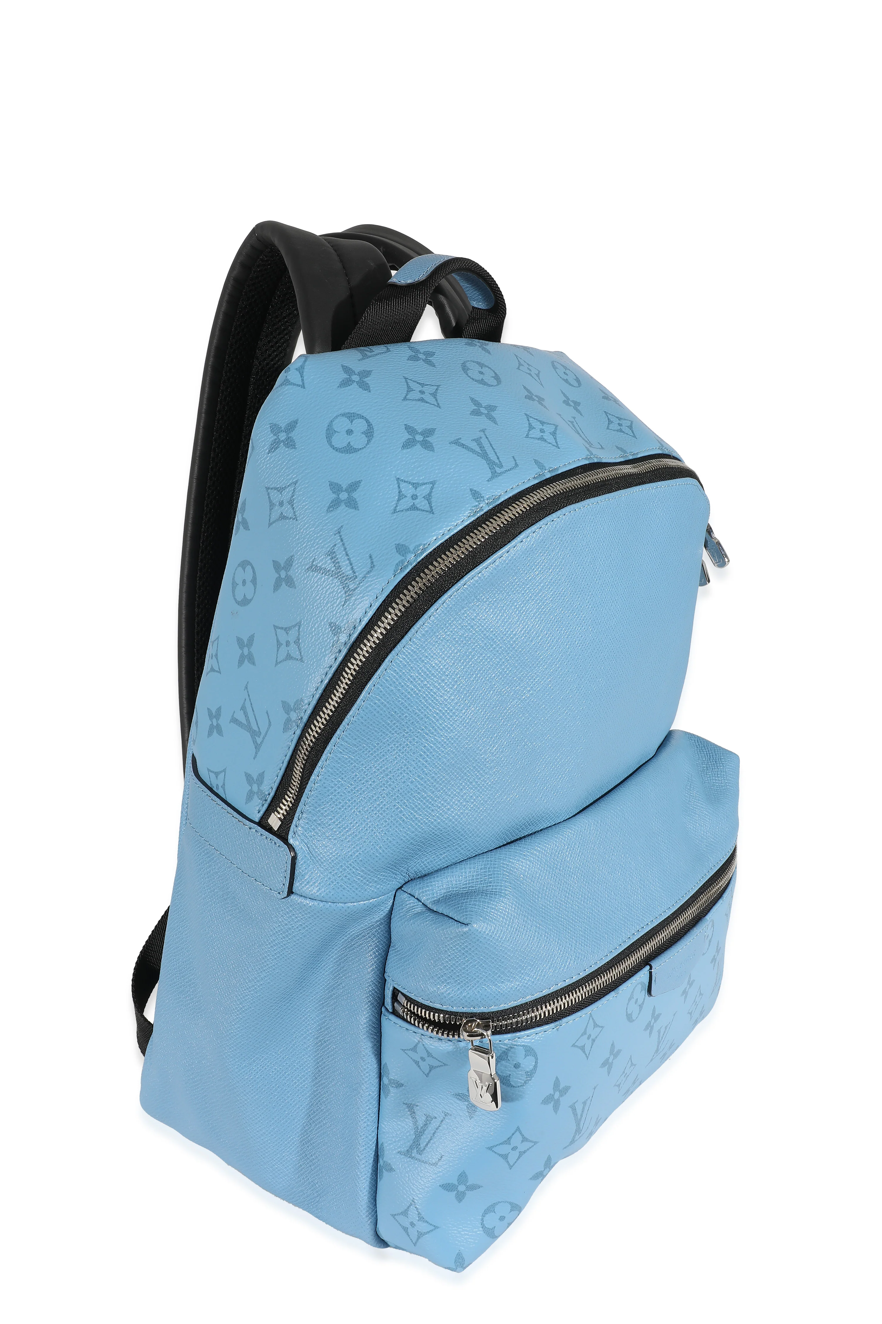 Louis Vuitton Blue Taigarama Discovery Backpack - Image 3