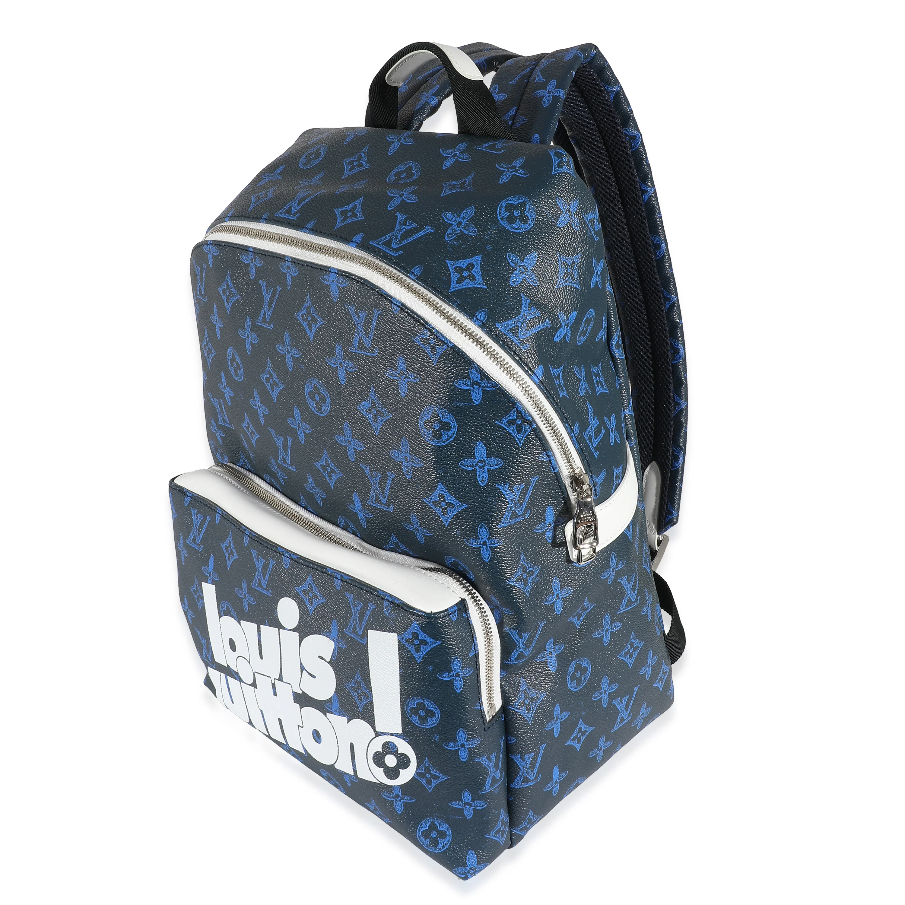 Blue Monogram Canvas Everyday Discovery Backpack - Image 2