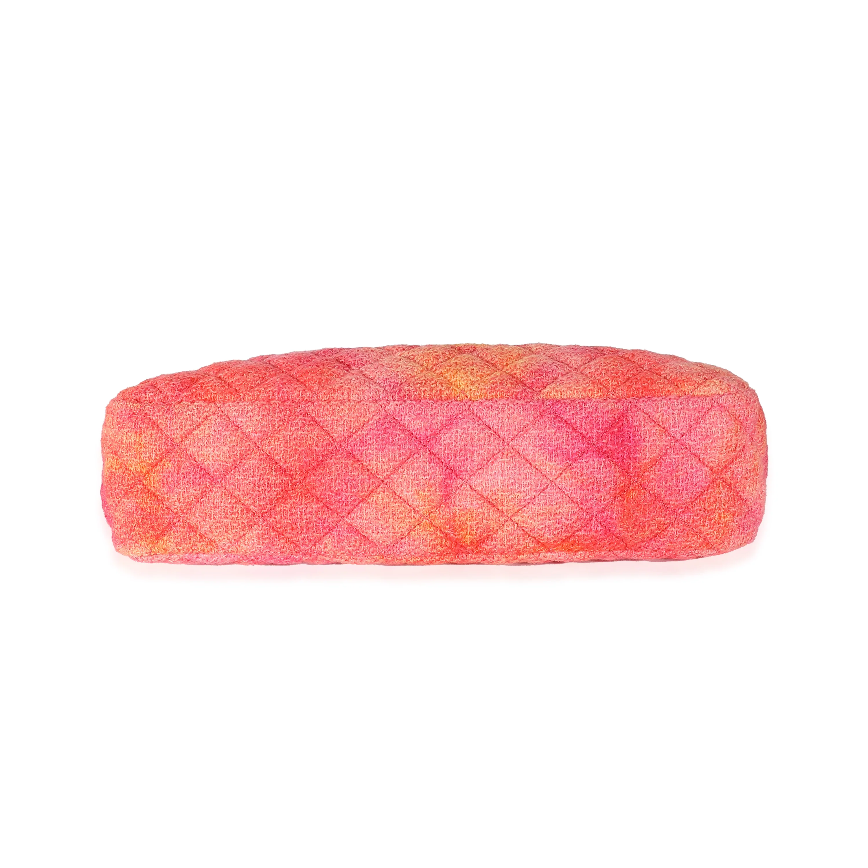 Chanel 20A Pink Orange Cotton Tweed CC Large Shopping Bag - Image 5