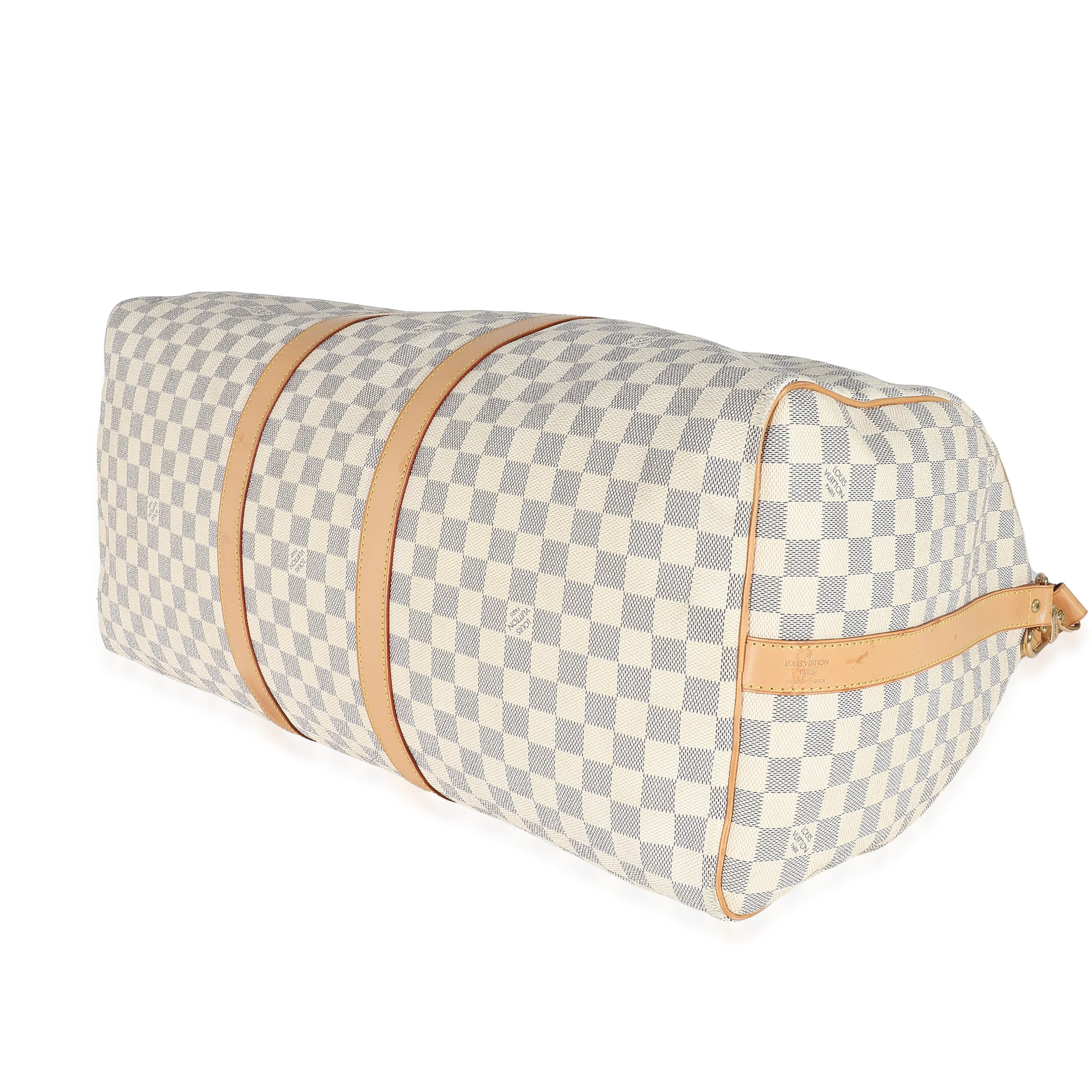 Louis Vuitton Damier Azur Canvas Keepall Bandoulière 55 - Image 5