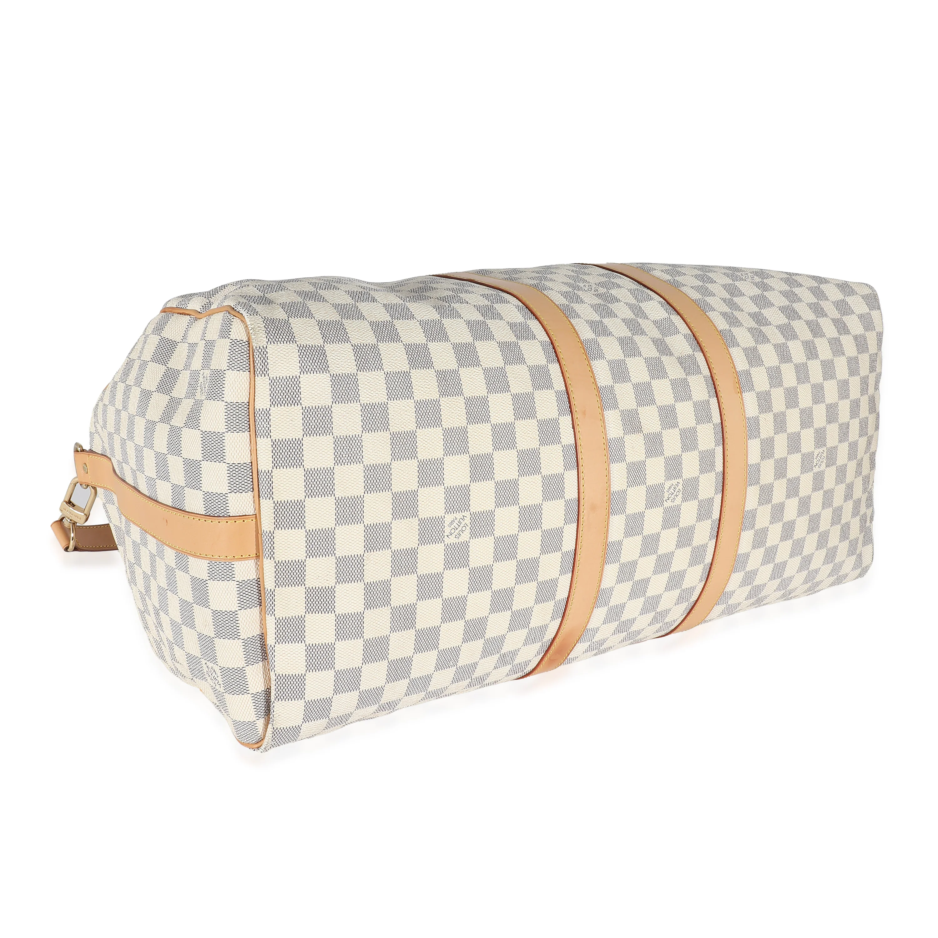 Louis Vuitton Damier Azur Canvas Keepall Bandoulière 55 - Image 6