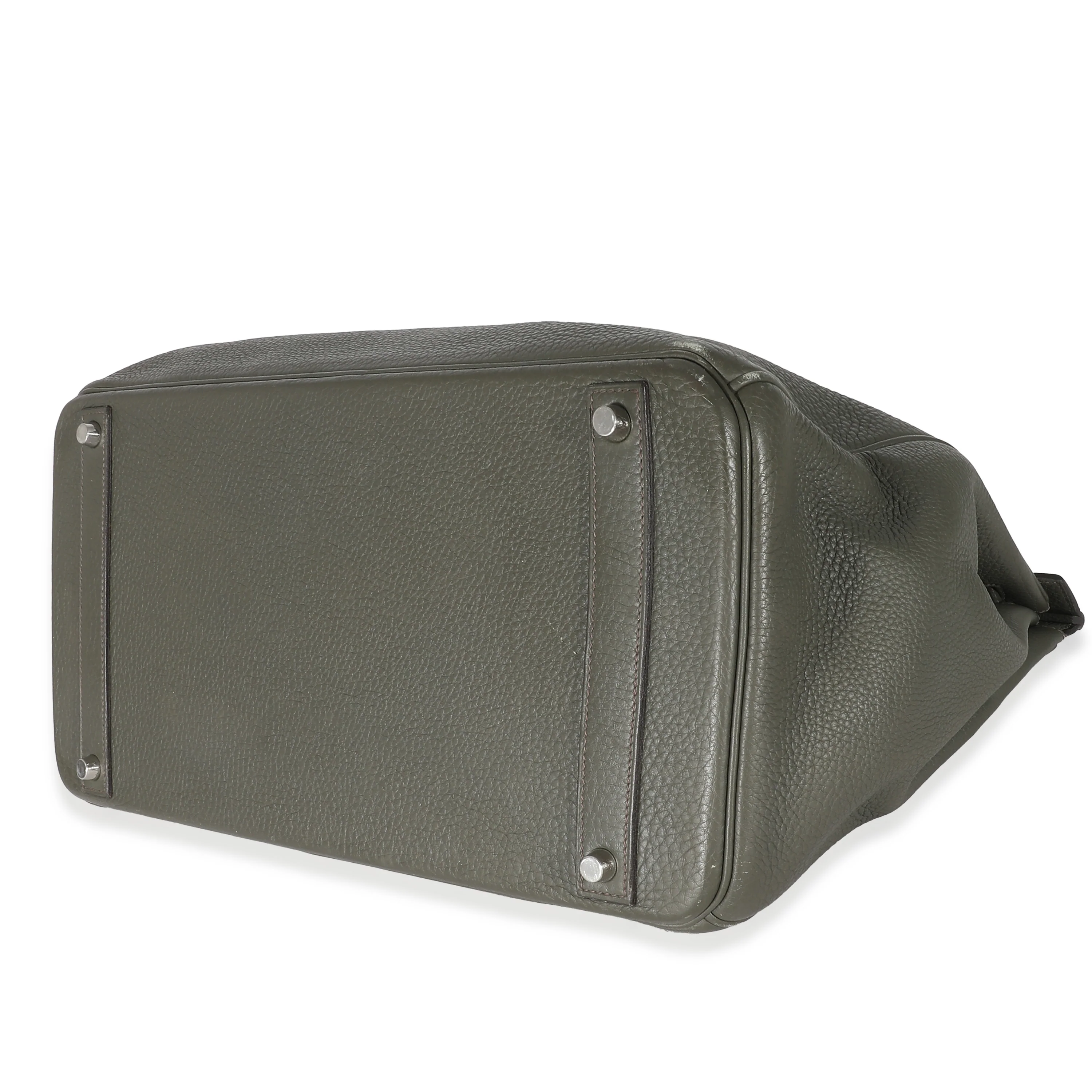 Hermès Vert De Gris Togo Birkin 40 PHW - Image 5