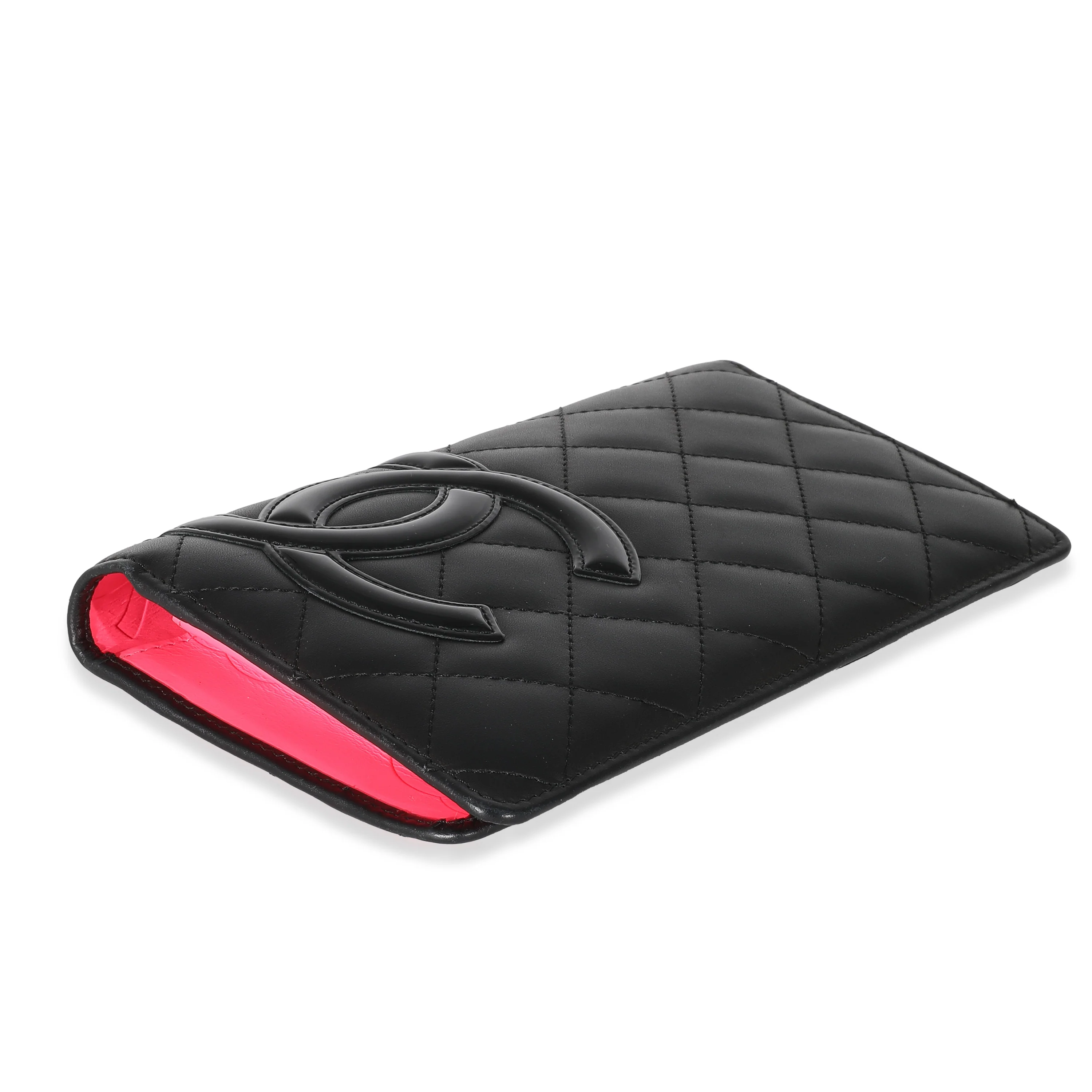 Chanel Black Quilted Lambskin Ligne Cambon Vertical Wallet - Image 6