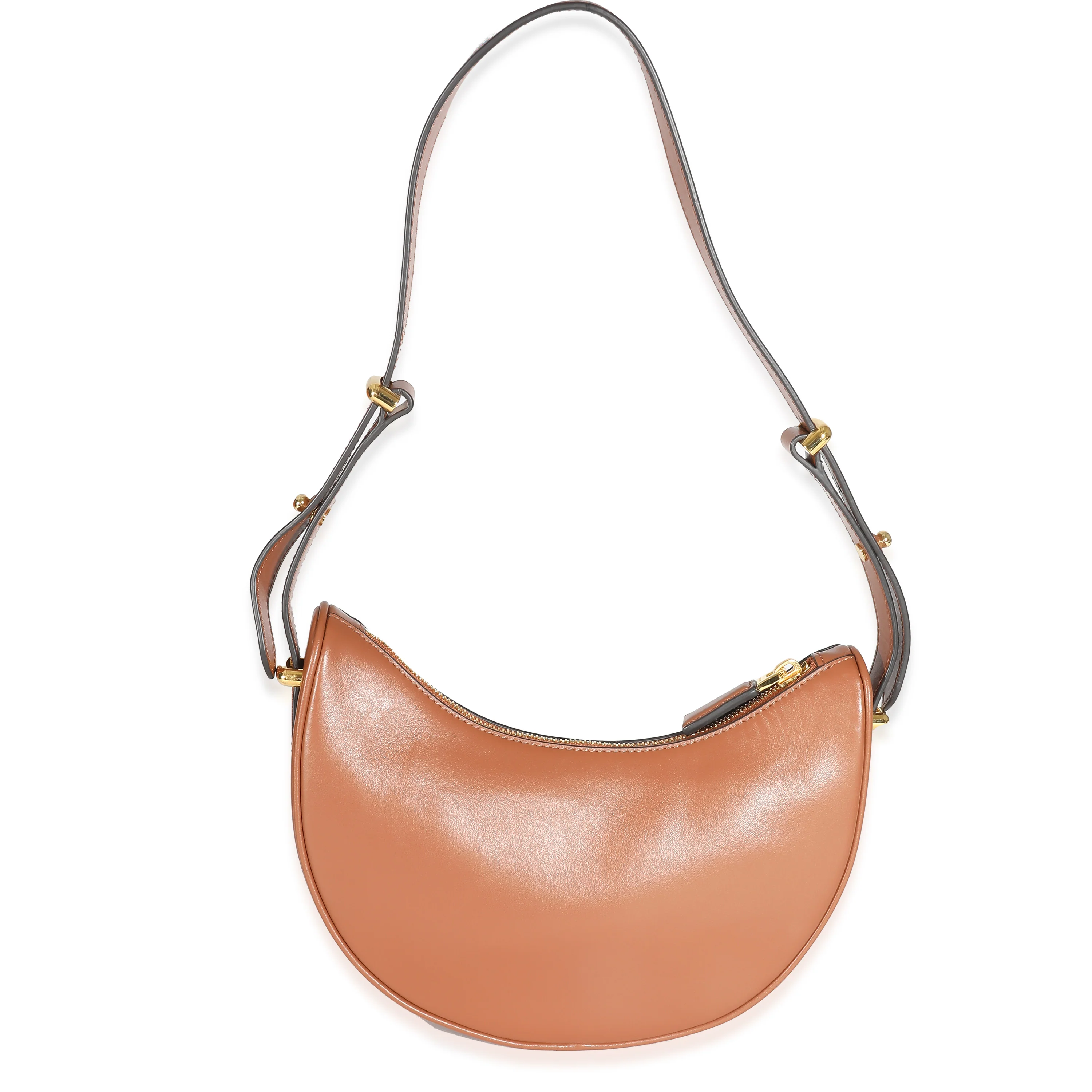 Prada Cognac Nappa Leather Arqué Shoulder Bag - Image 5
