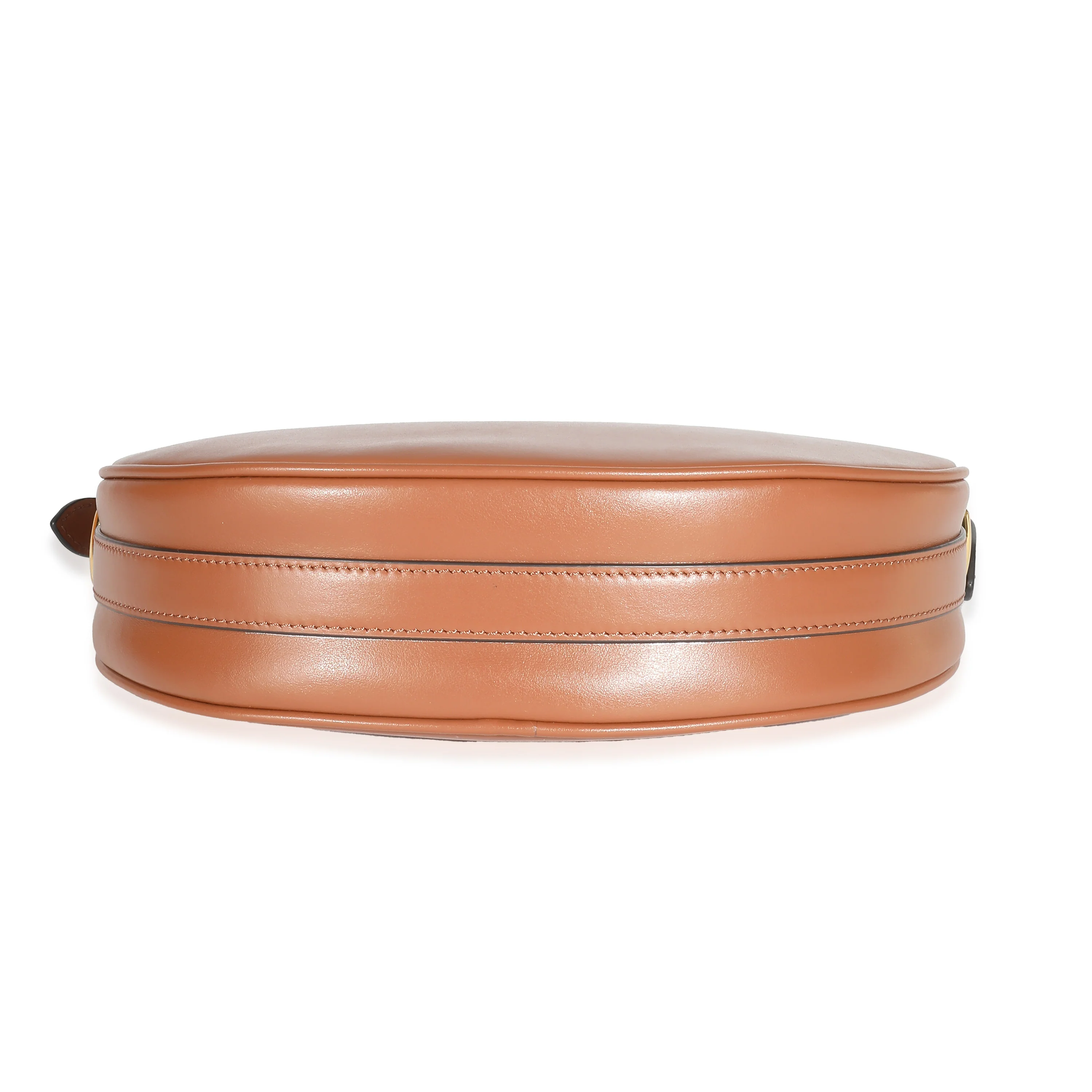 Prada Cognac Nappa Leather Arqué Shoulder Bag - Image 7