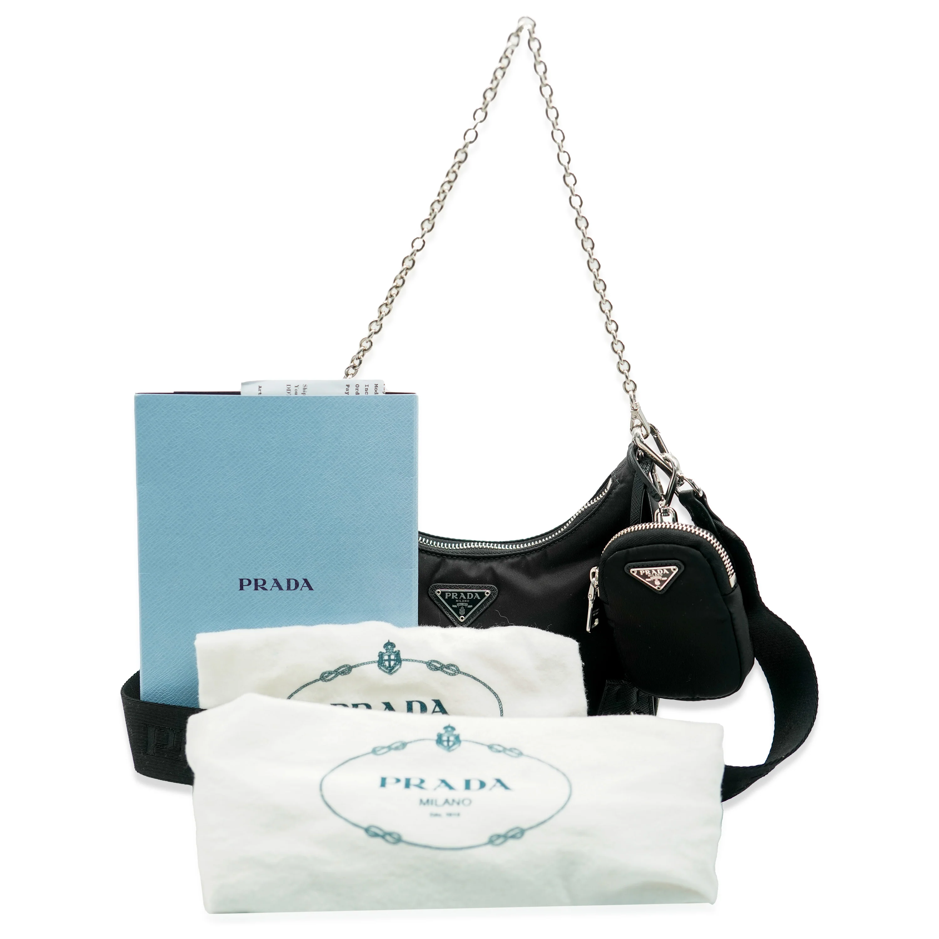 Prada Black Nylon Re-Edition 2005 Crossbody Bag - Image 9
