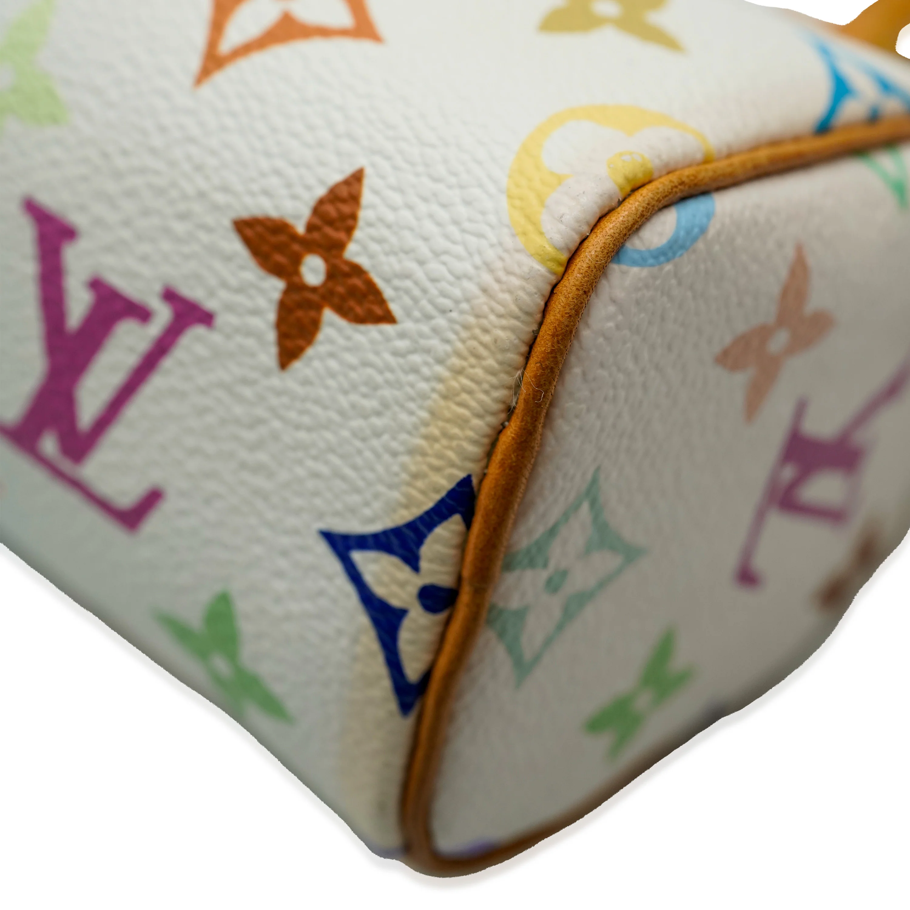 Louis Vuitton x Murakami White Monogram Multicolore Canvas Mini Sac HL Speedy - Image 2