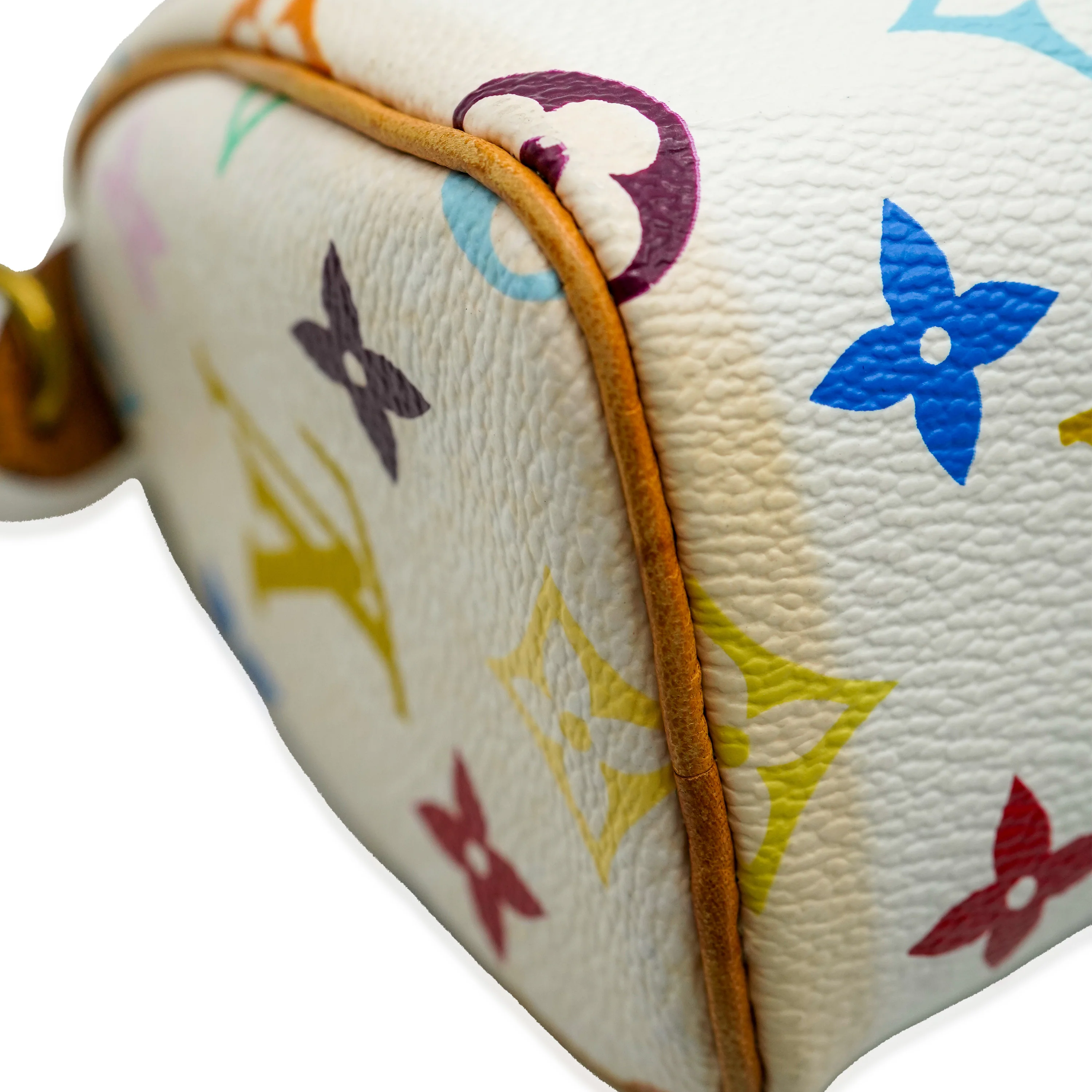 Louis Vuitton x Murakami White Monogram Multicolore Canvas Mini Sac HL Speedy - Image 3