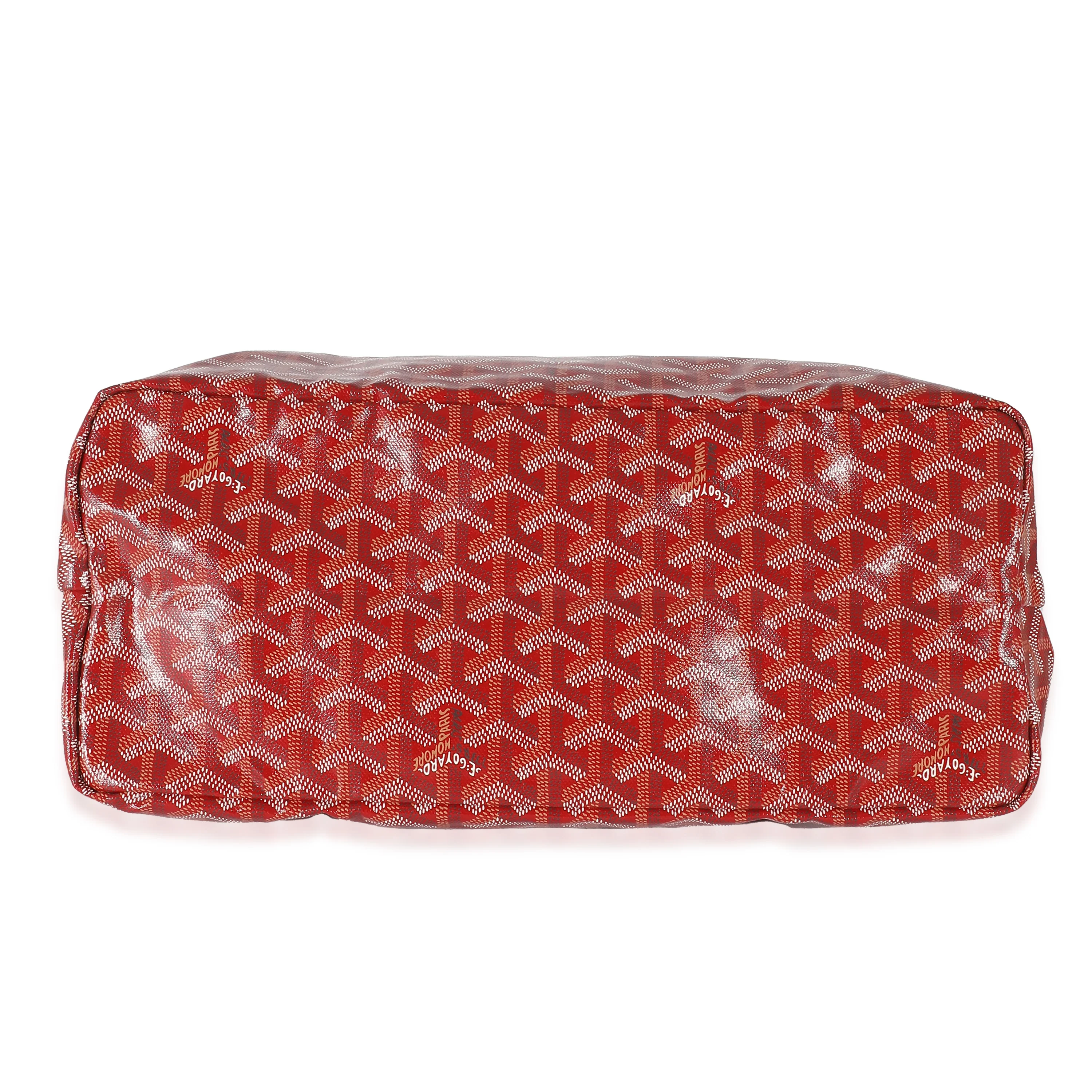 Red Goyardine Canvas Saint Louis PM - Image 5