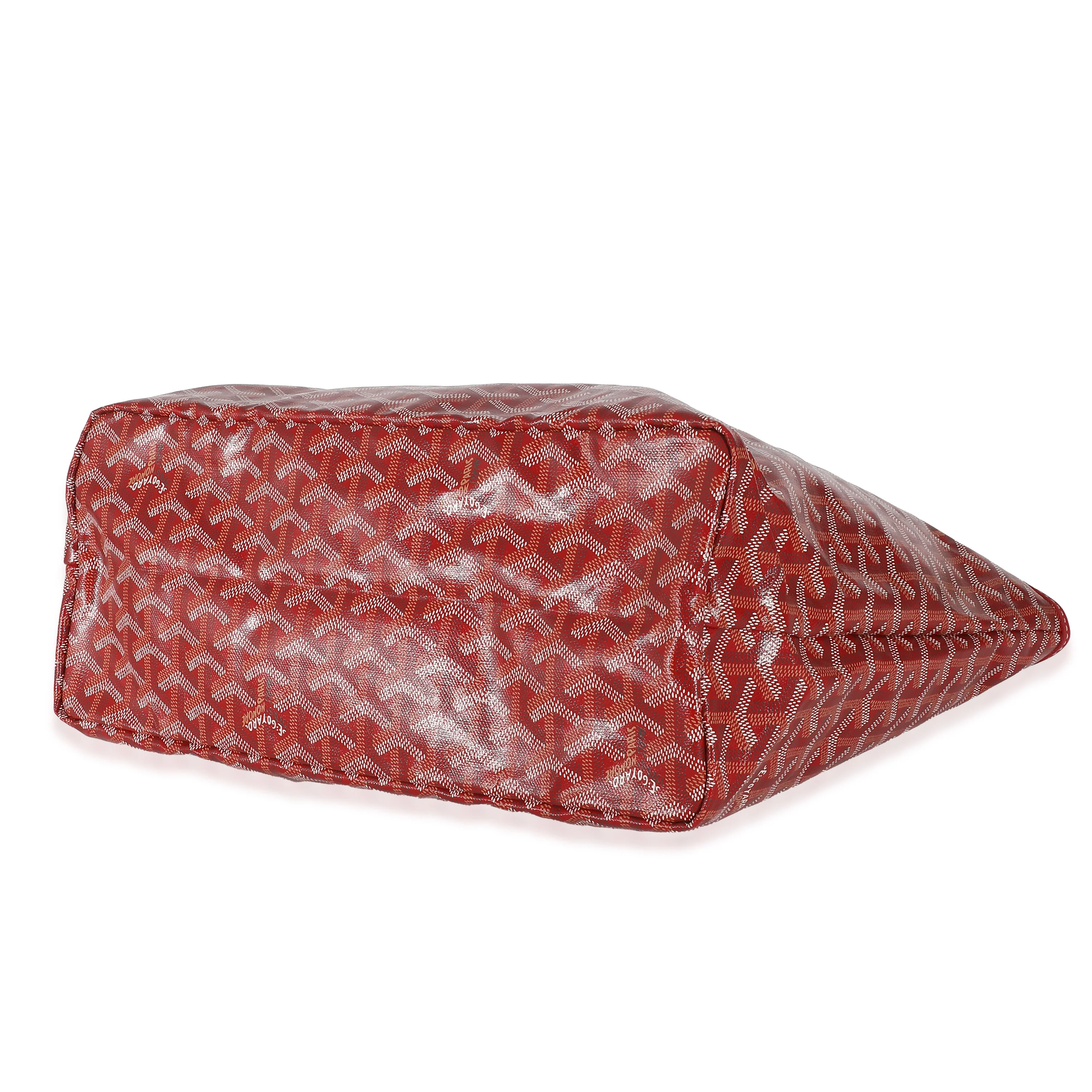 Red Goyardine Canvas Saint Louis PM - Image 6