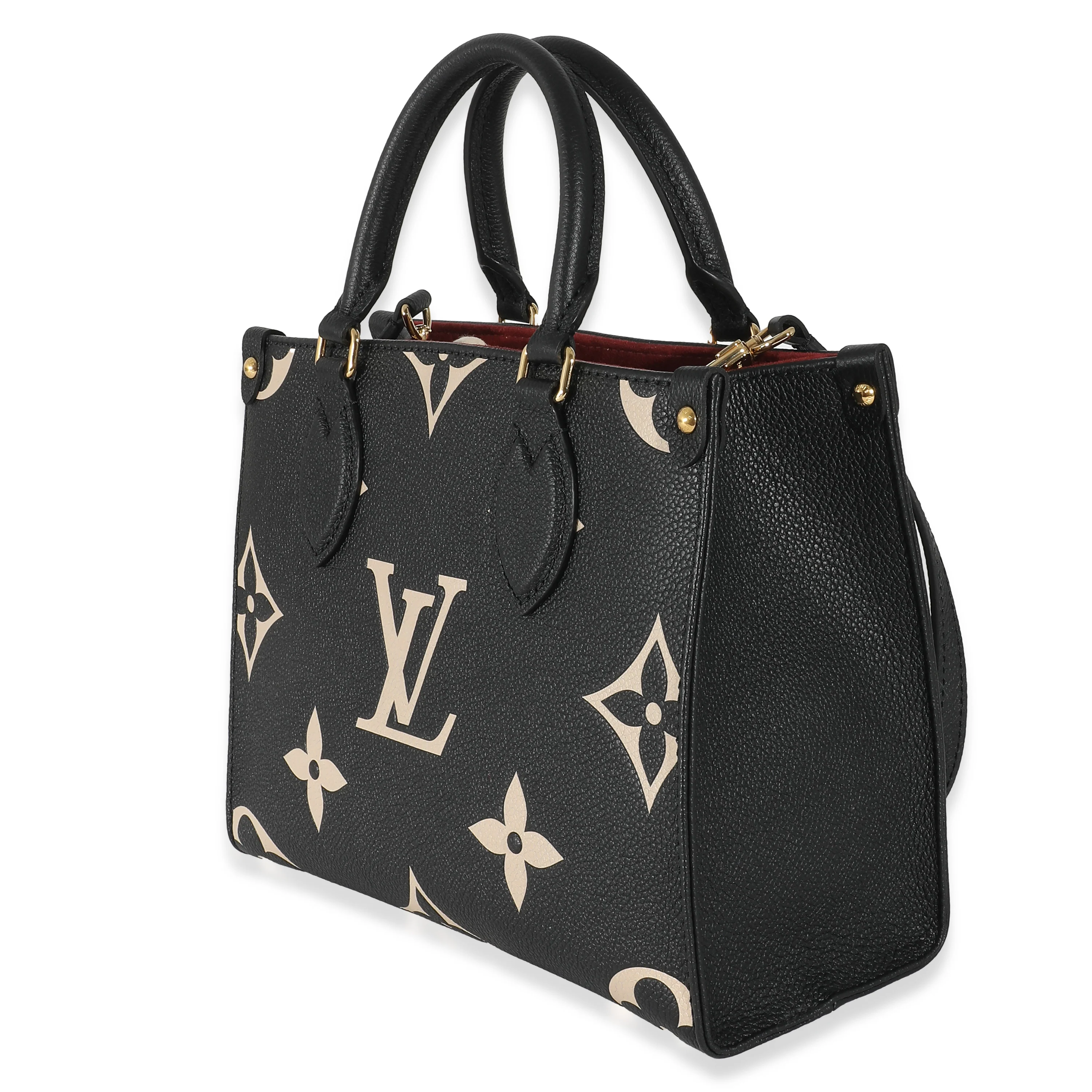 Louis Vuitton Black & Beige Bicolor Monogram Empreinte Onthego PM - Image 2