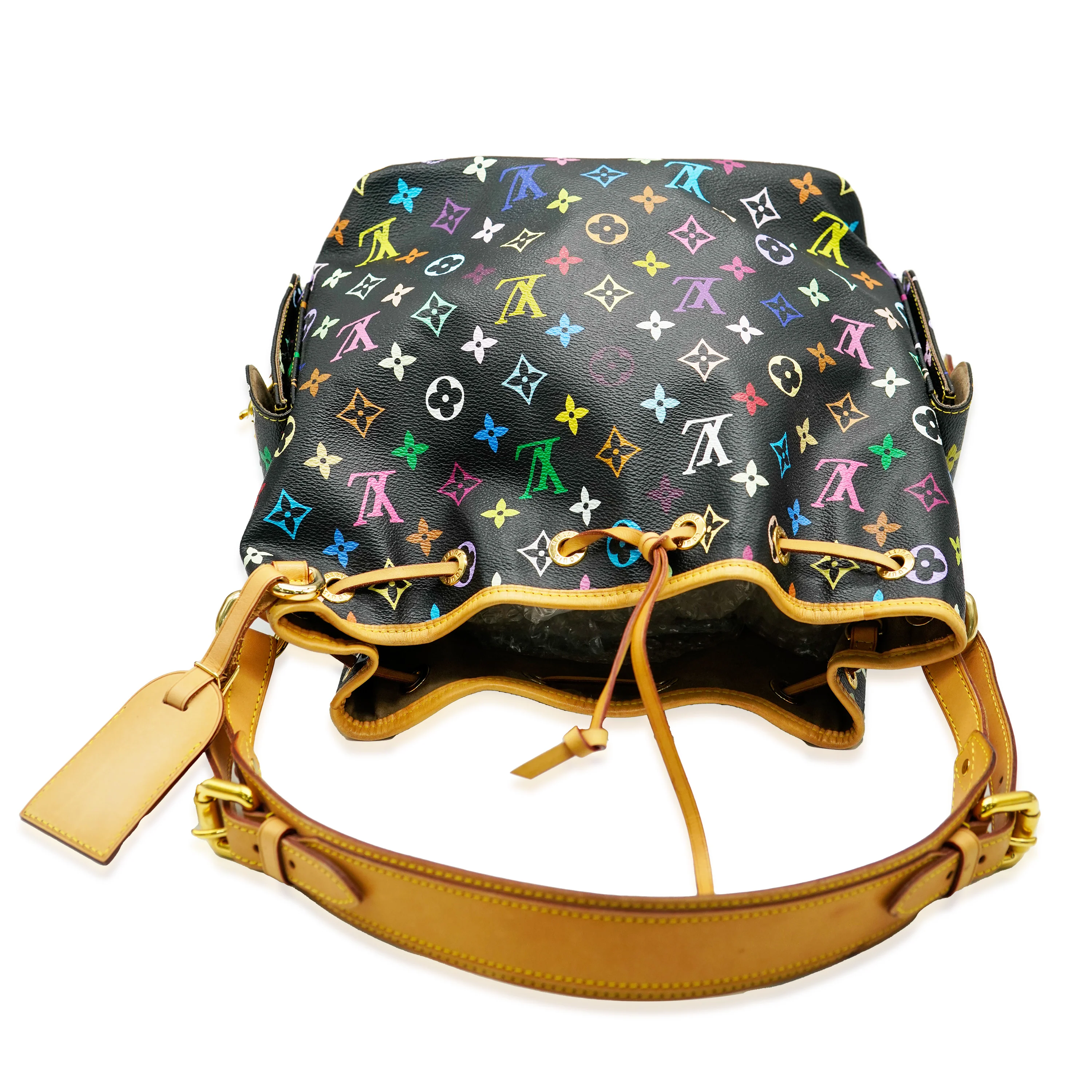 Louis Vuitton Black Monogram Multicolore Petit Noé - Image 4