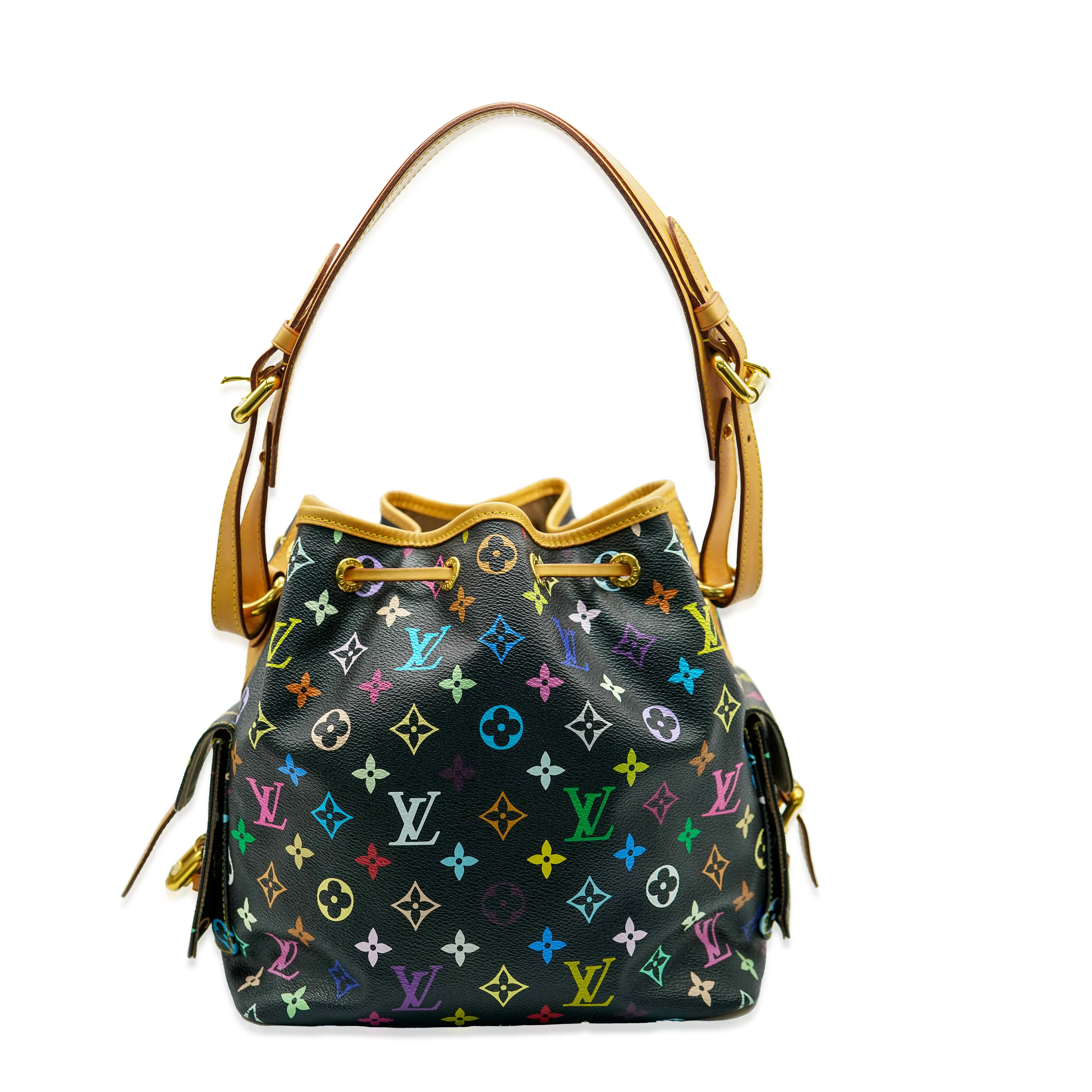 Louis Vuitton Black Monogram Multicolore Petit Noé - Image 5