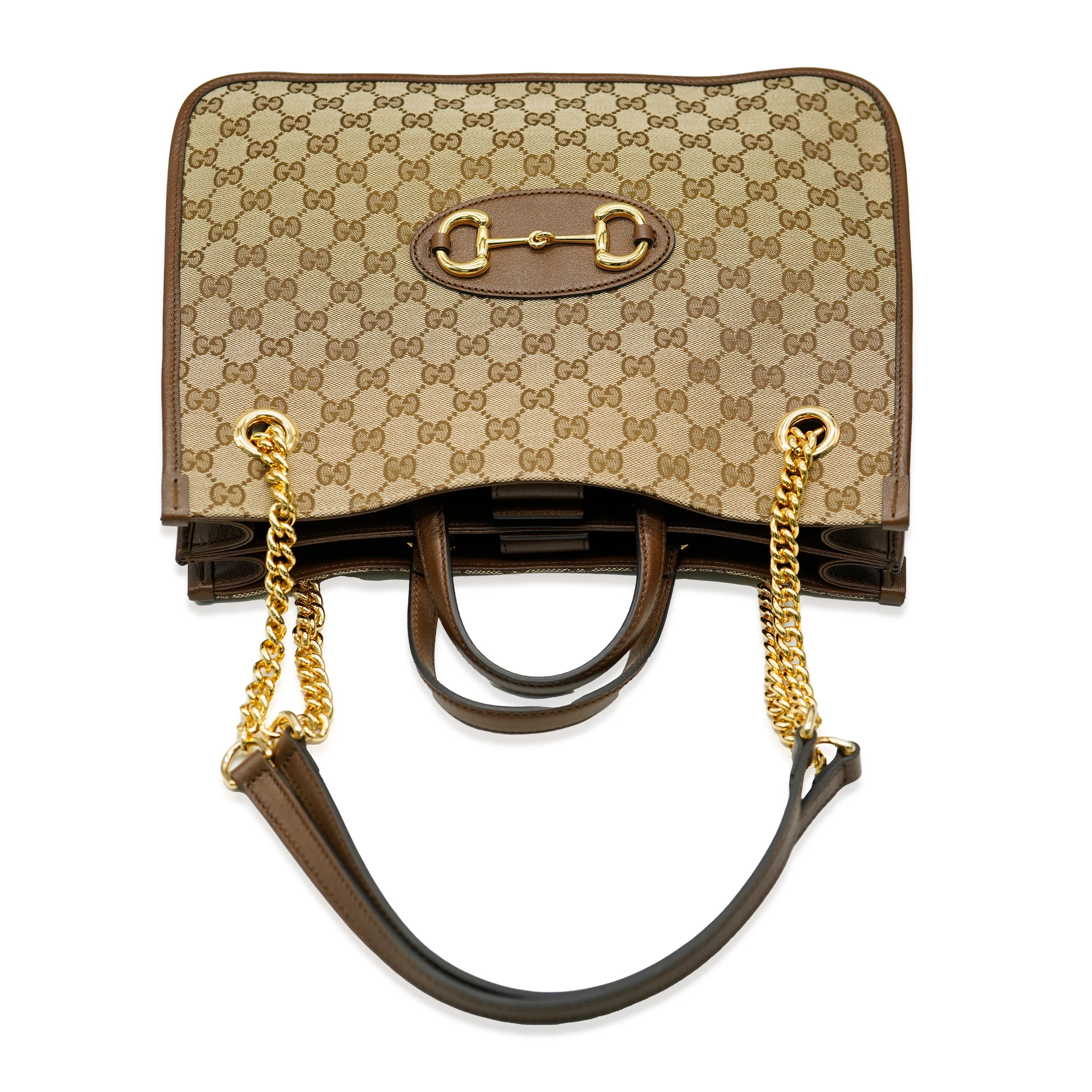 Beige GG Canvas Medium Horsebit 1955 Tote - Image 9