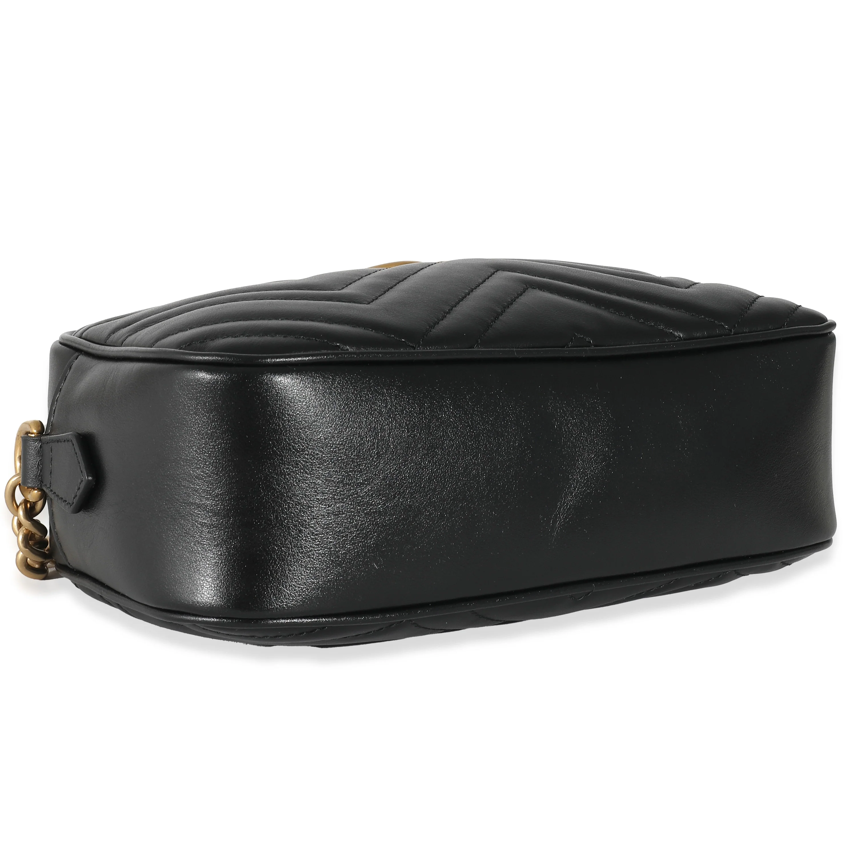 Gucci Black Matelasse Small GG Marmont Camera Bag - Image 4