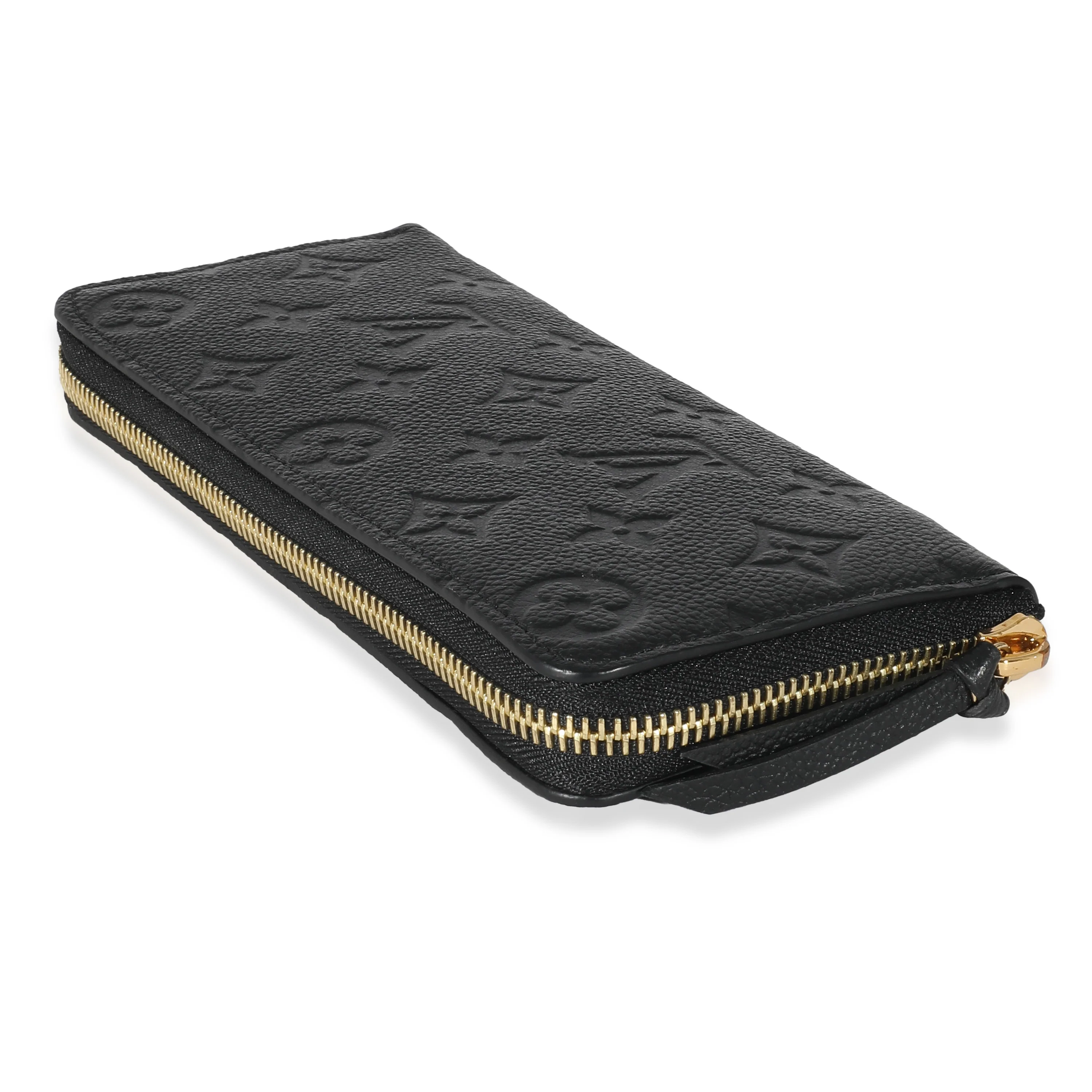 Louis Vuitton Black Monogram Empreinte Clemence Wallet - Image 3