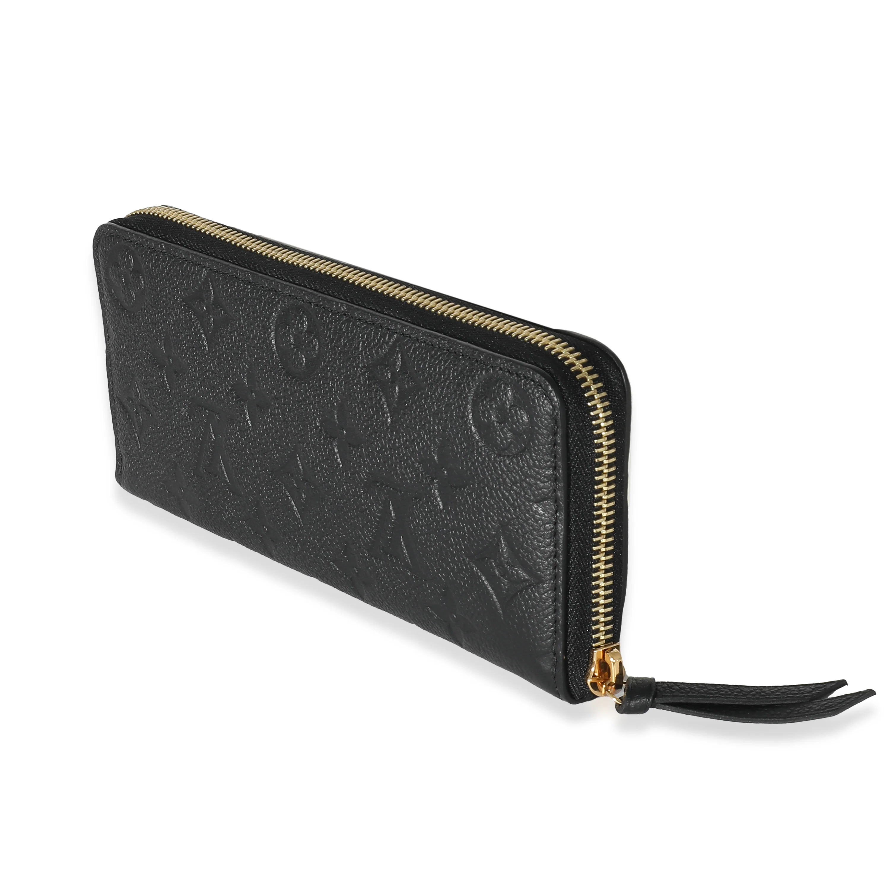 Louis Vuitton Black Monogram Empreinte Clemence Wallet - Image 6
