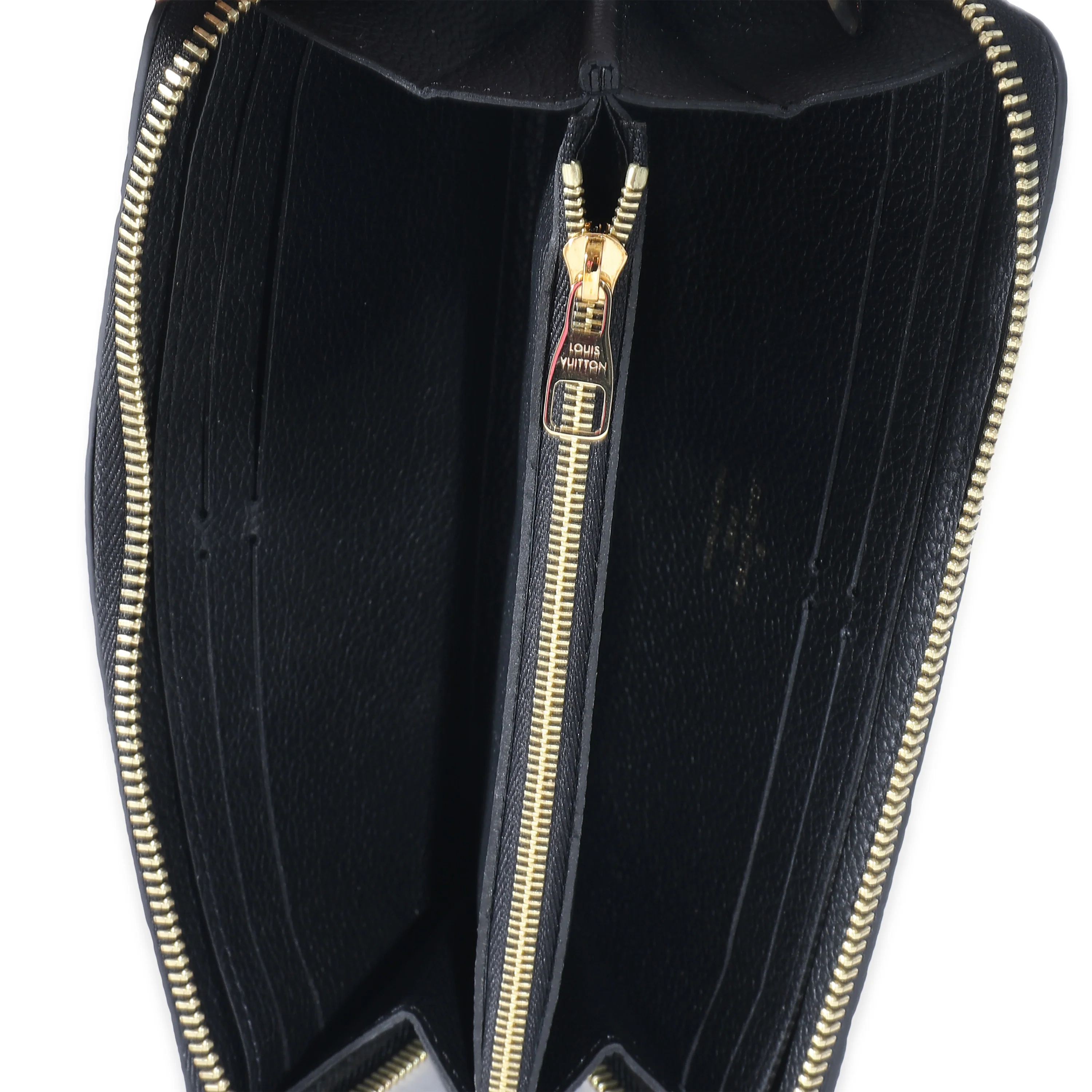 Louis Vuitton Black Monogram Empreinte Clemence Wallet - Image 7