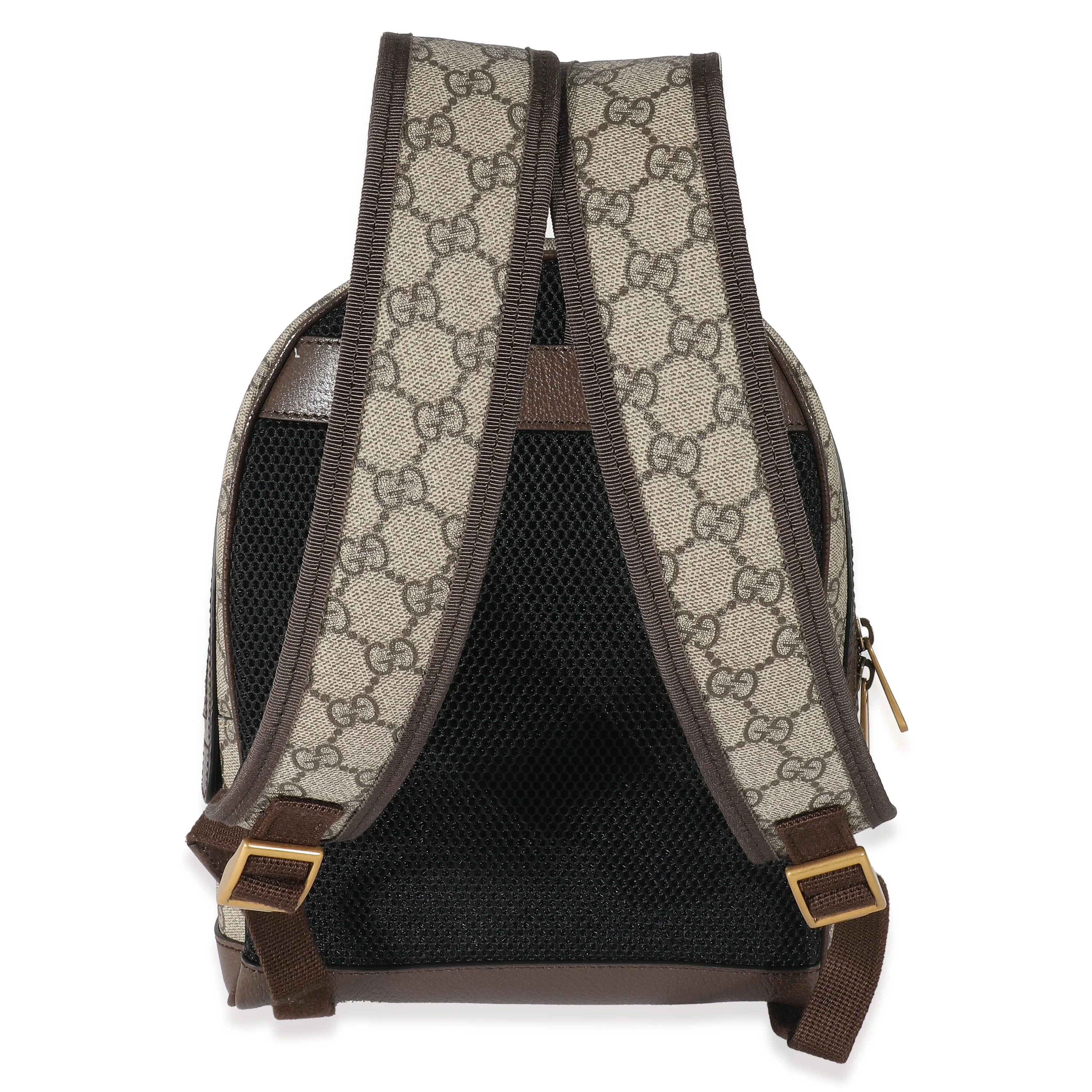 Gucci Beige GG Supreme Small Ophidia Backpack - Image 5