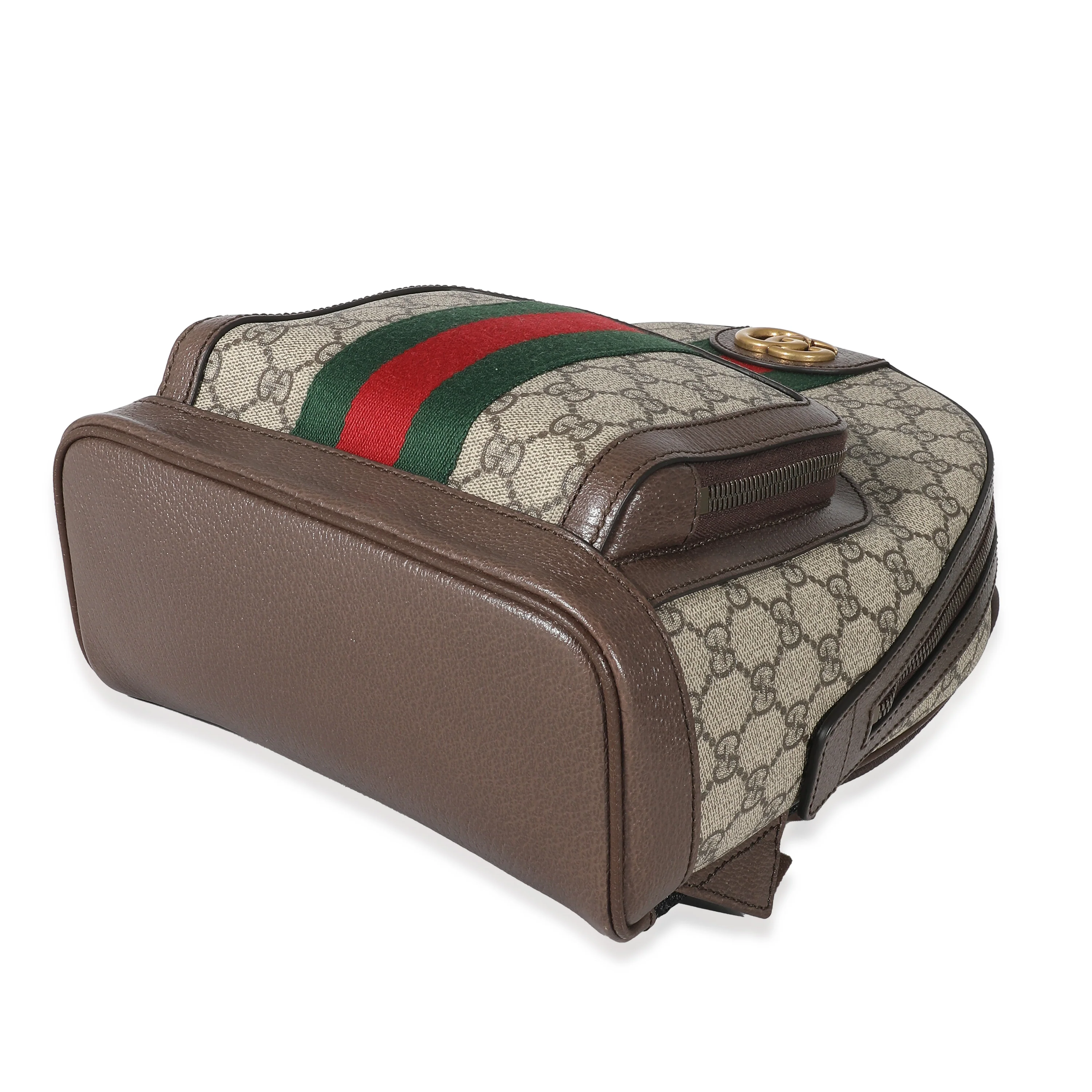 Gucci Beige GG Supreme Small Ophidia Backpack - Image 8