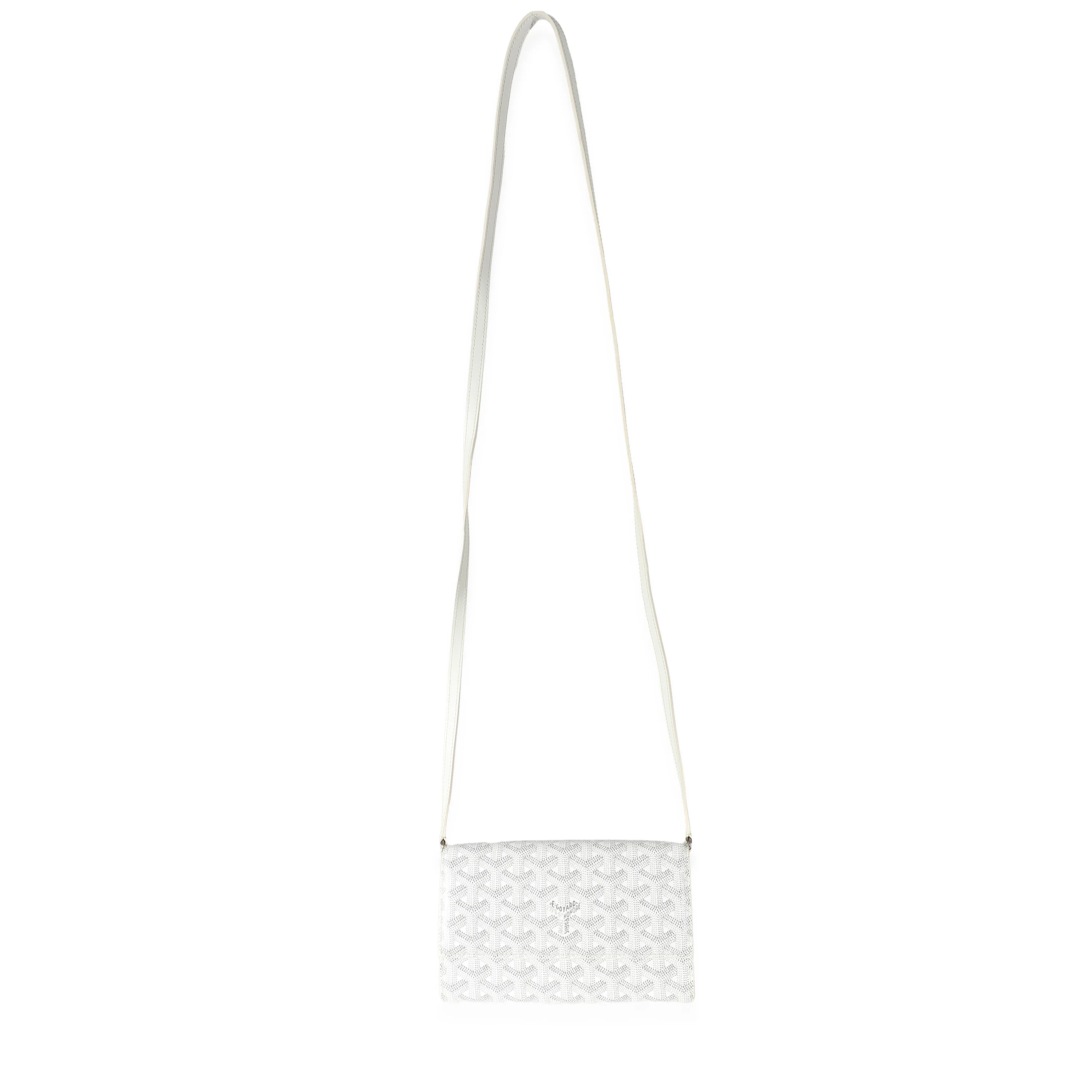 Goyard White Goyardine Canvas Varenne Continental Strap Wallet - Image 2