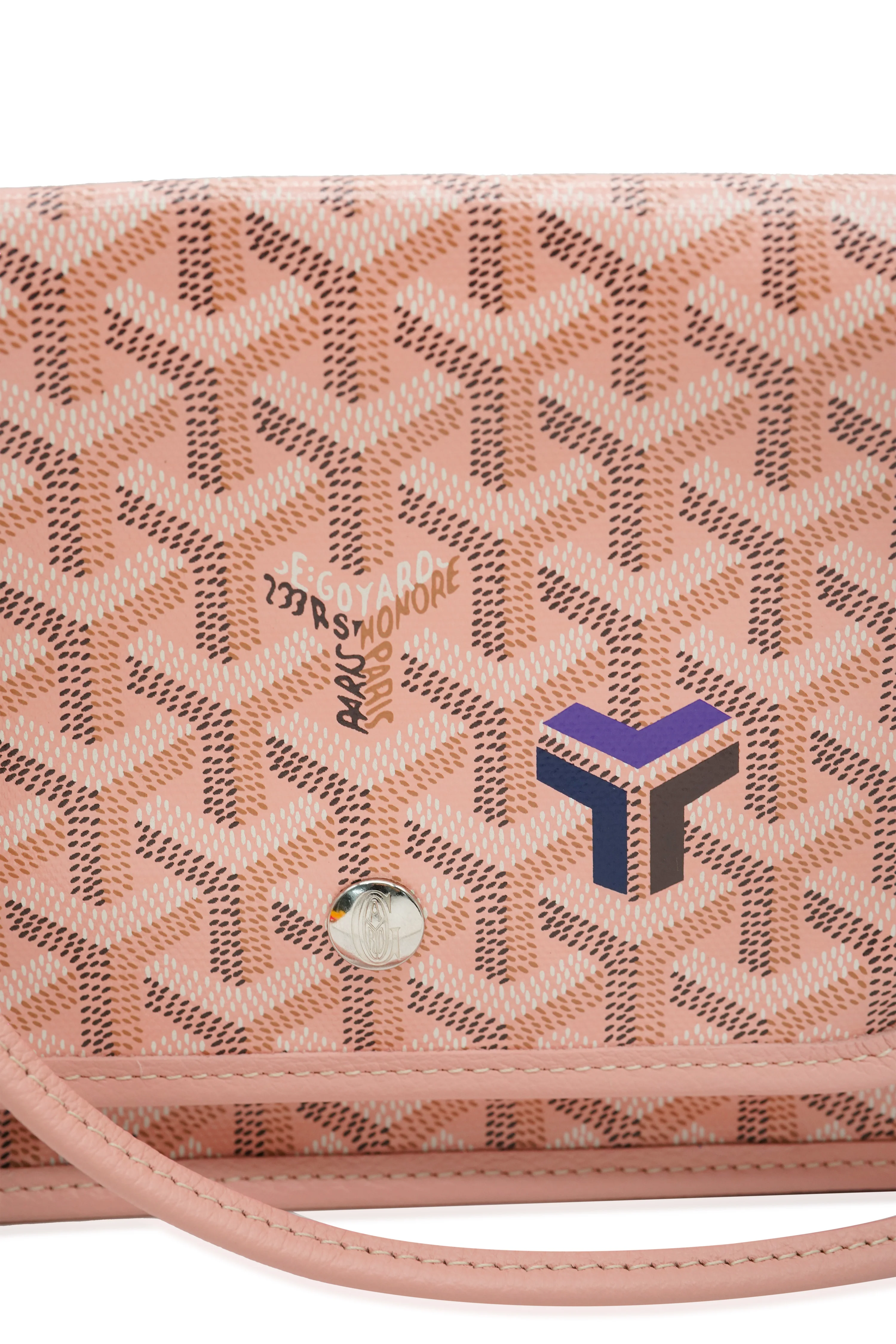 Goyard Pink Goyardine Canvas Plumet Pocket Wallet - Image 2