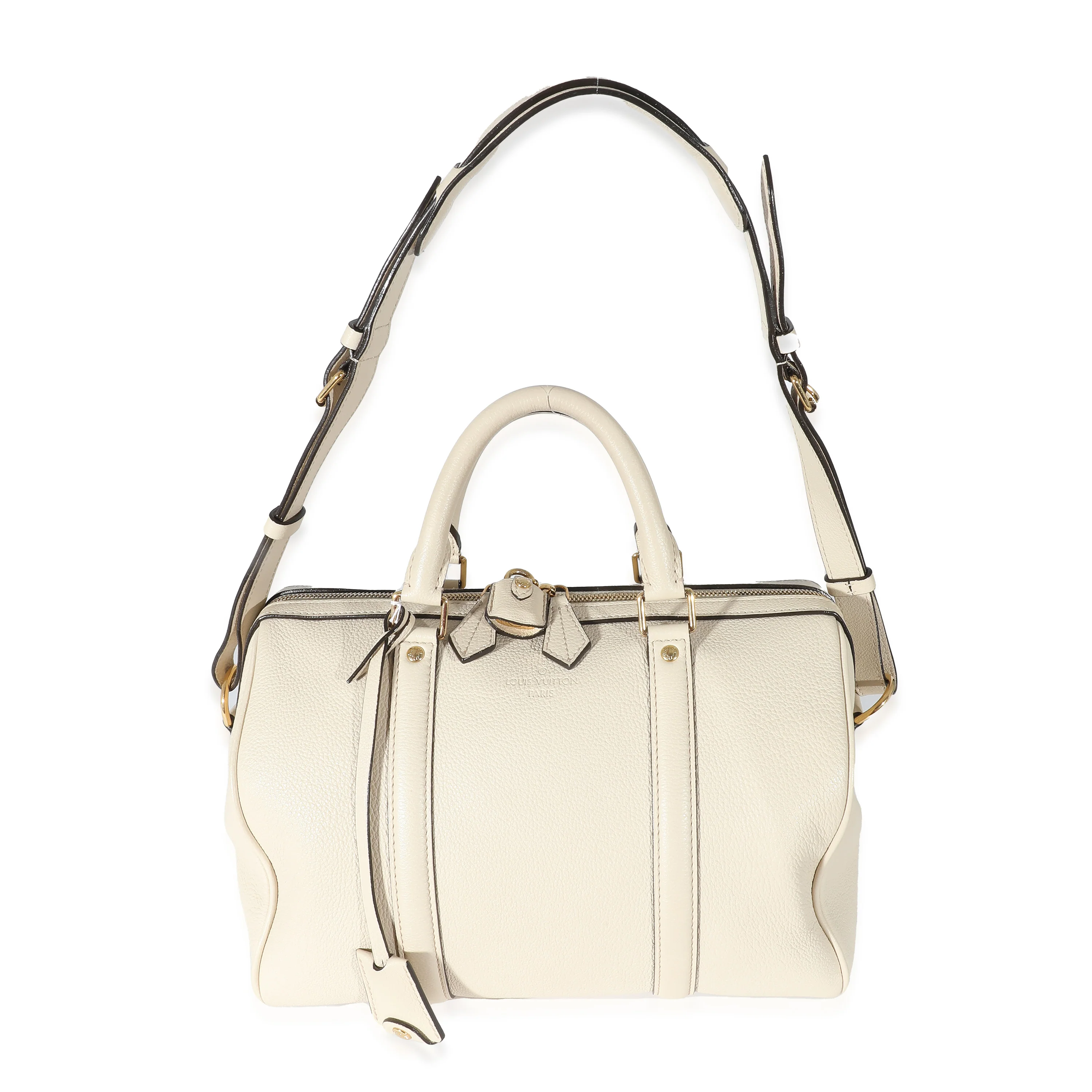 Louis Vuitton White Calfskin Sofia Coppola SC Speedy PM - Image 4