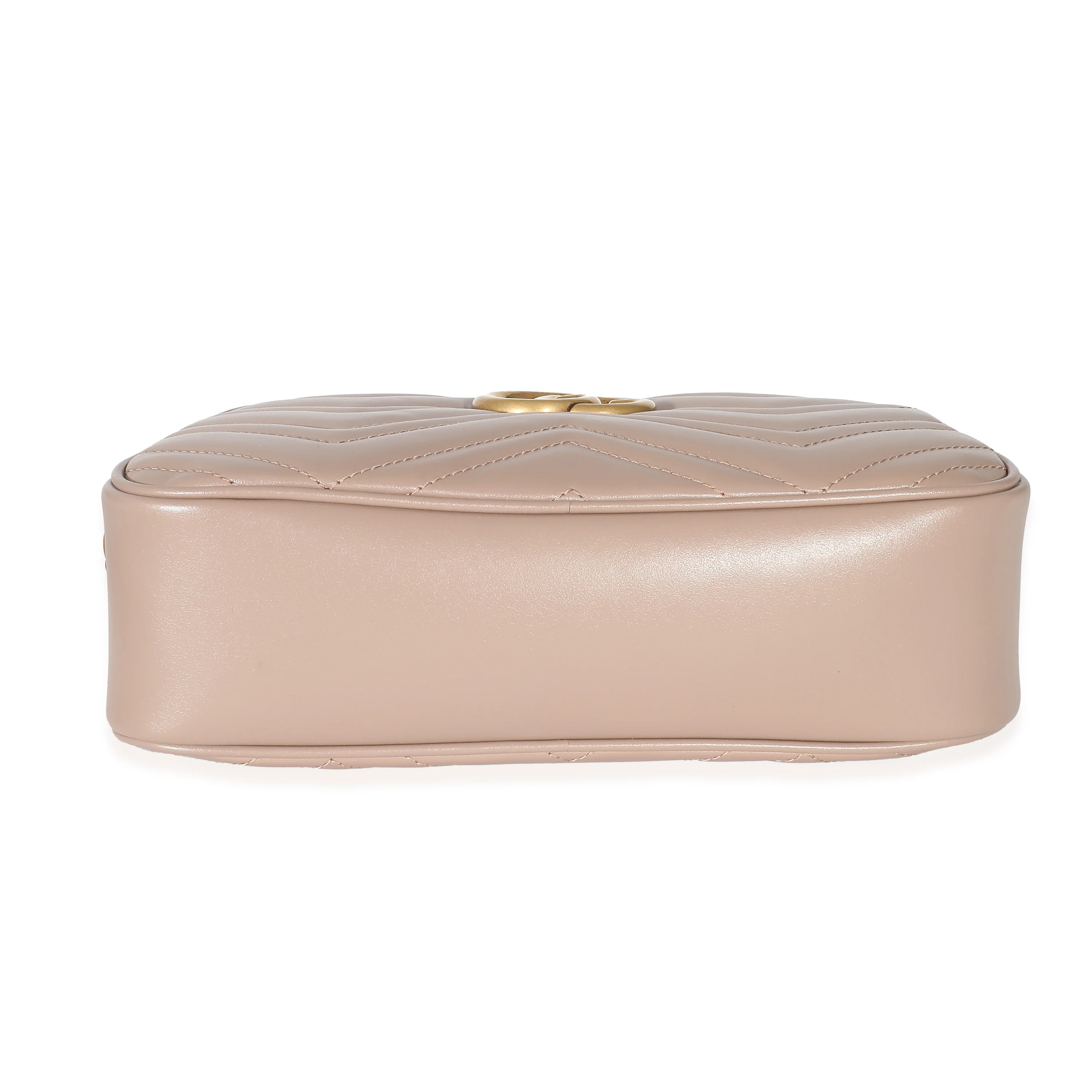 Gucci Dusty Pink Leather GG Marmont Small Camera Bag - Image 5