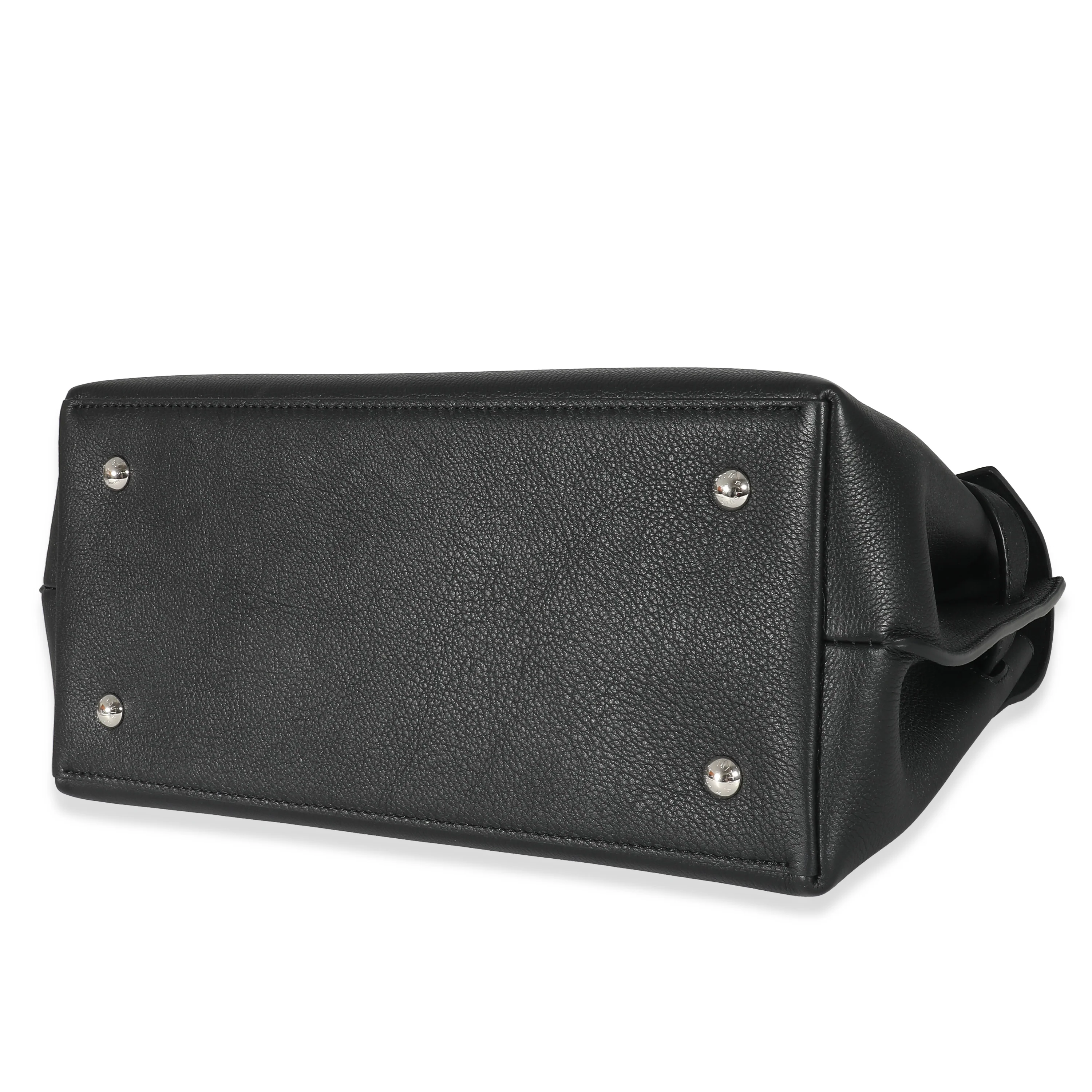 Louis Vuitton Black Grained Calfskin Lockme Ever MM - Image 5