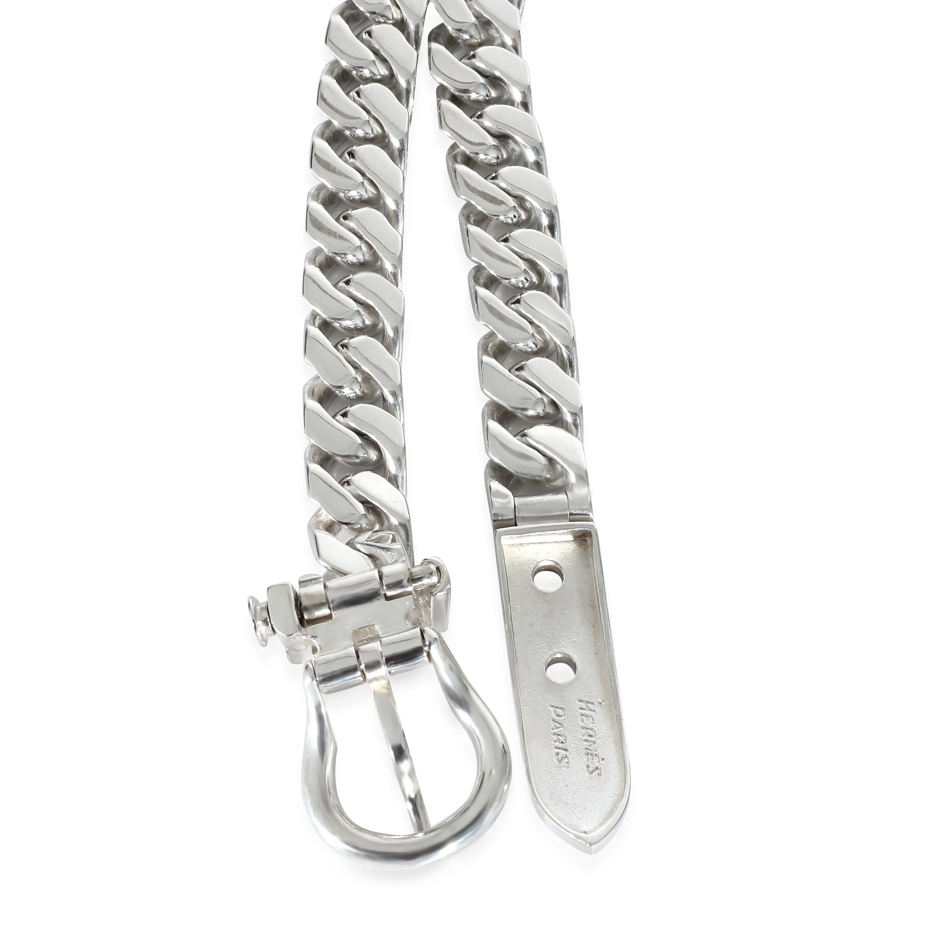 Hermès Buckle Collar Necklace in Sterling Silver - Image 3