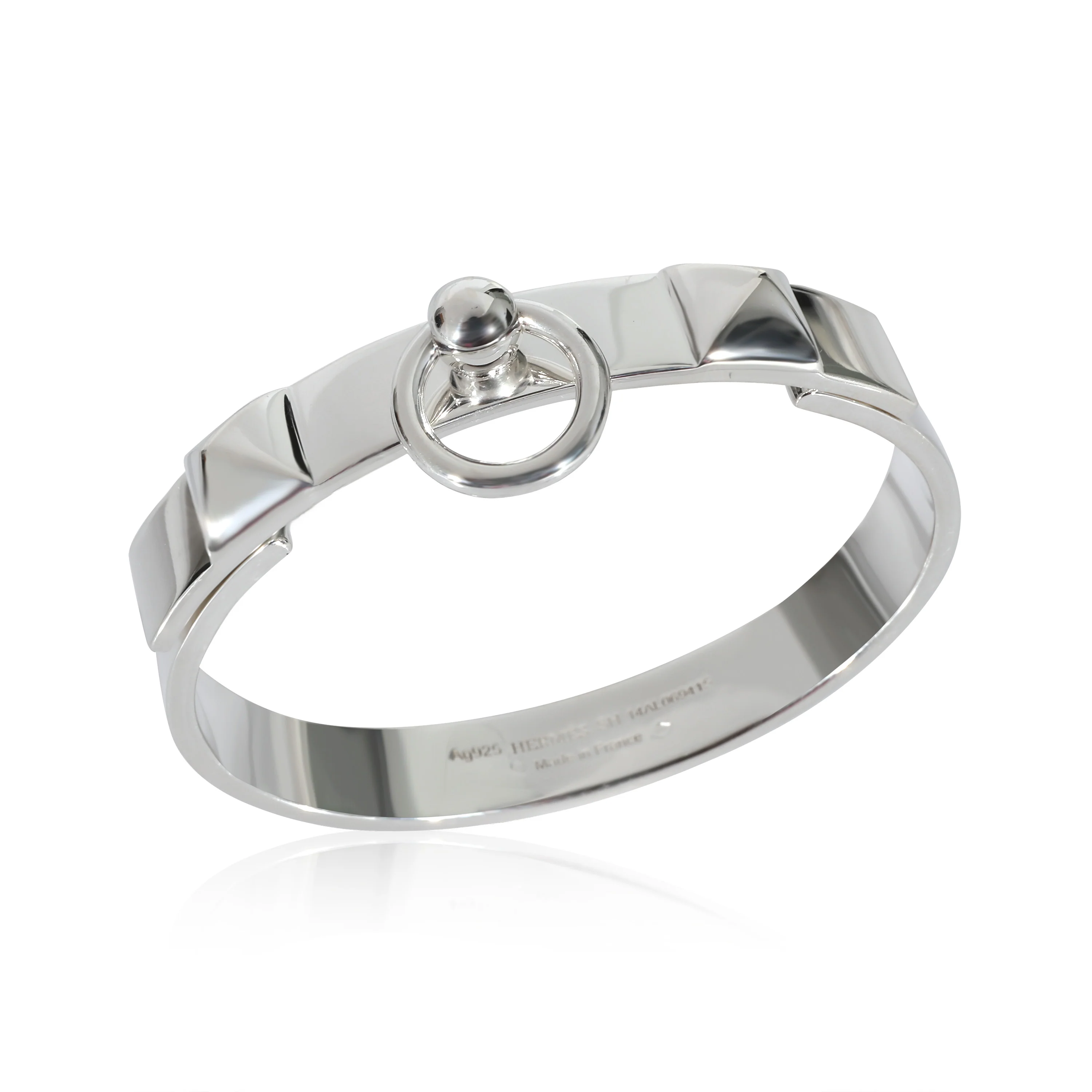 Sterling Silver Collier de Chien Bangle Bracelet S - Image 3