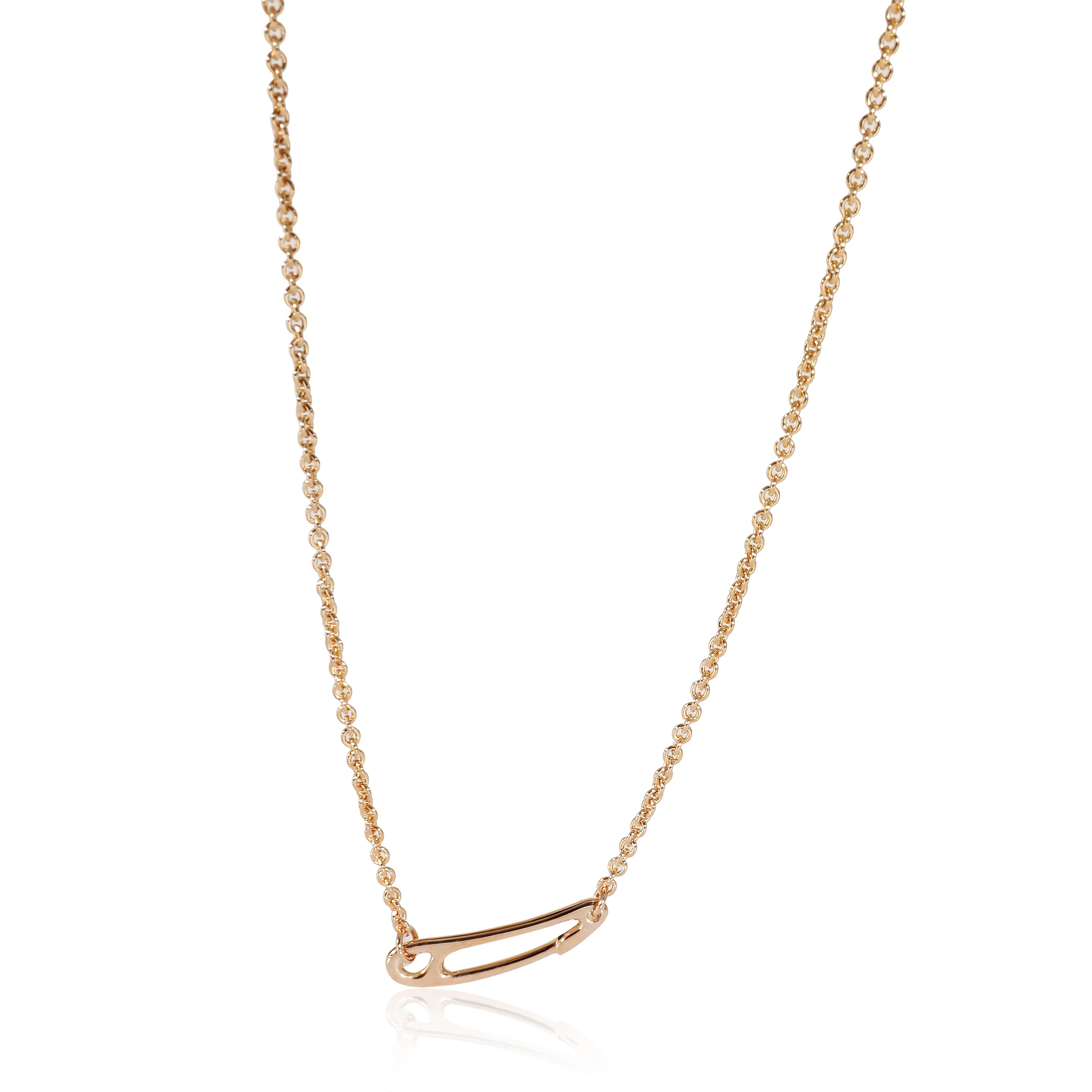 Hermès Chaine dAncre Mini Punk Necklace in 18K Rose Gold