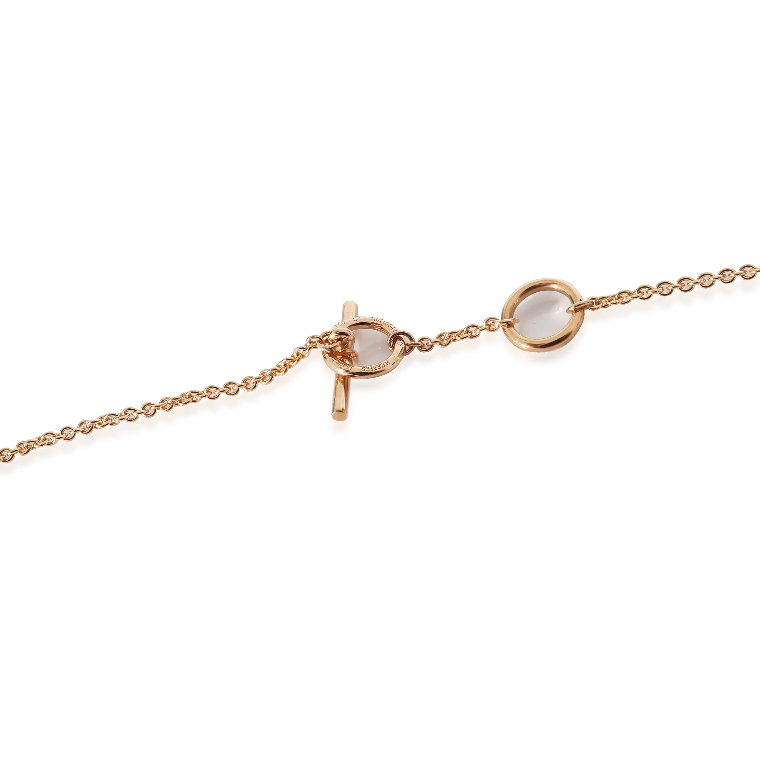 Hermès Chaine dAncre Mini Punk Necklace in 18K Rose Gold - Image 3