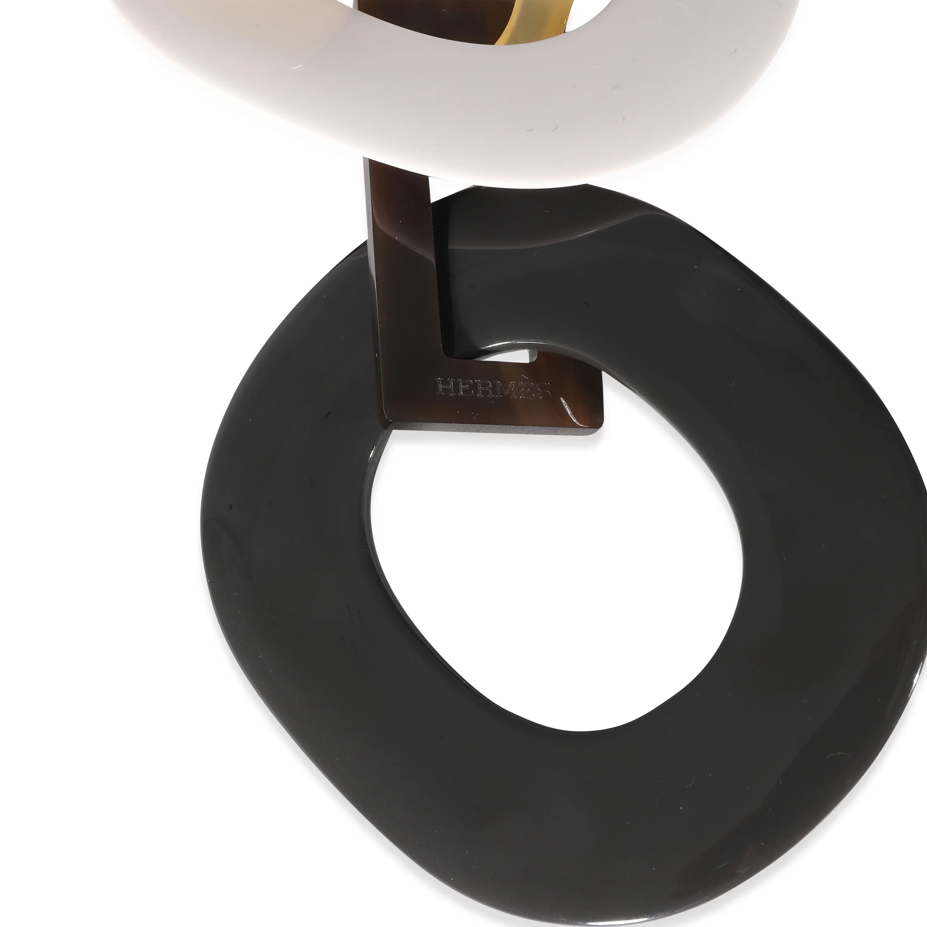 Lacquered Wood Buffalo Horn Duncan Necklace - Image 3