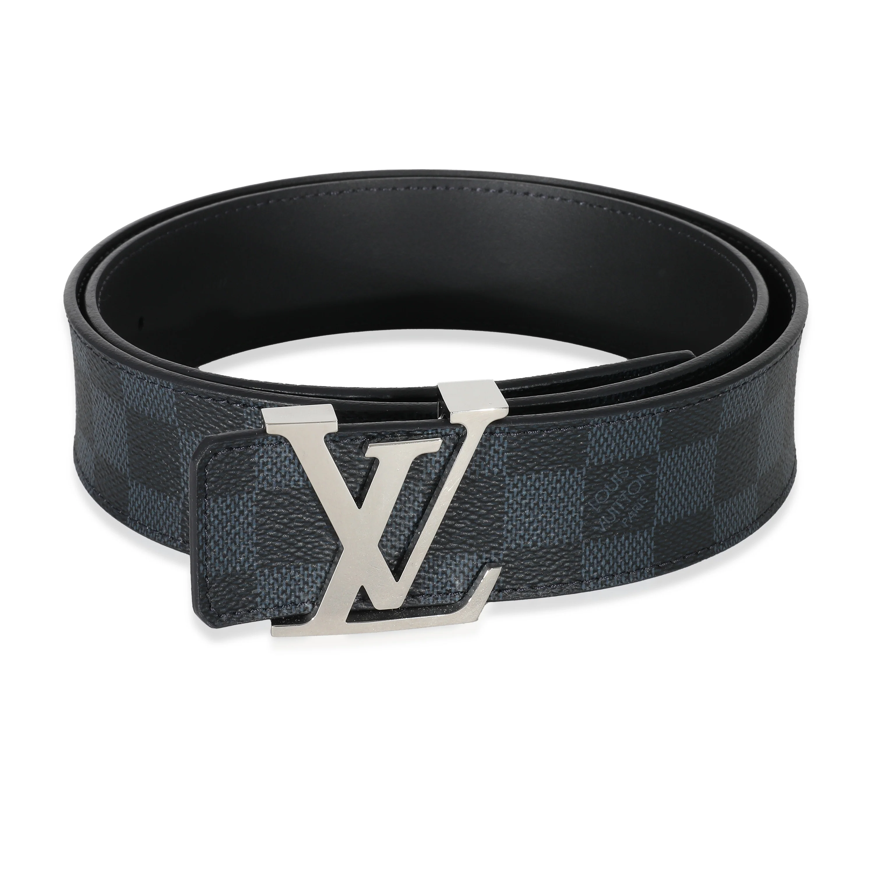 Damier Cobalt Canvas 40mm LV Initiales Belt 90/36