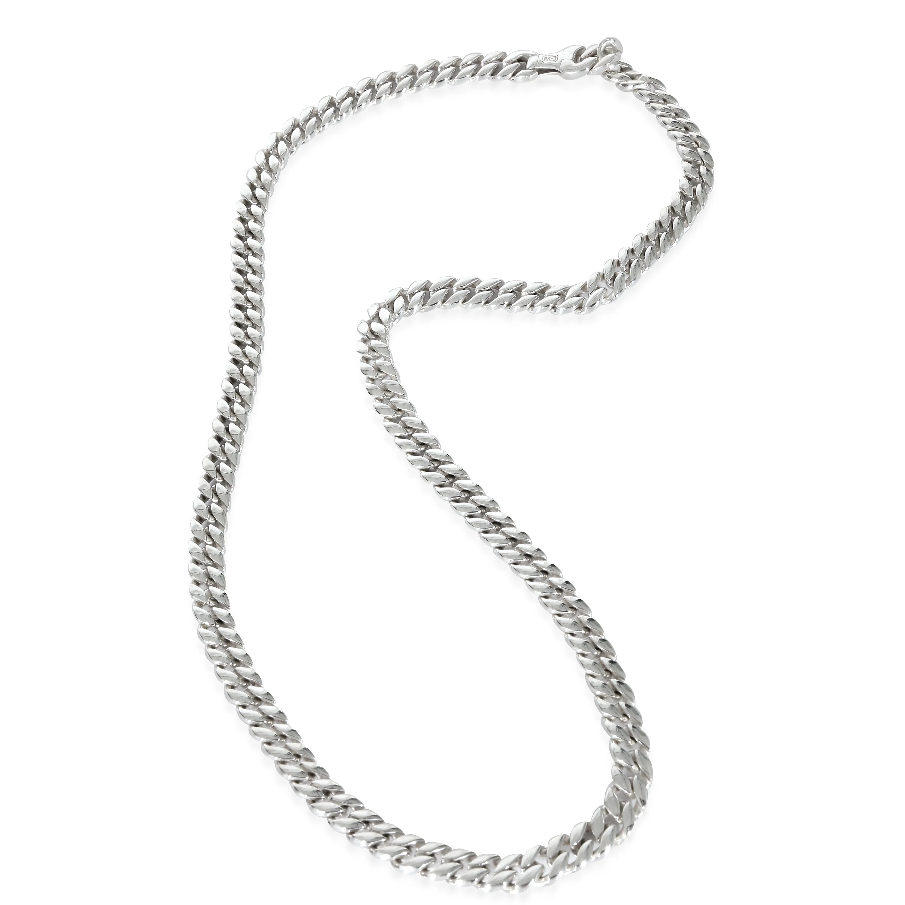 David Yurman Curb Link Necklace in Sterling Silver - Image 2