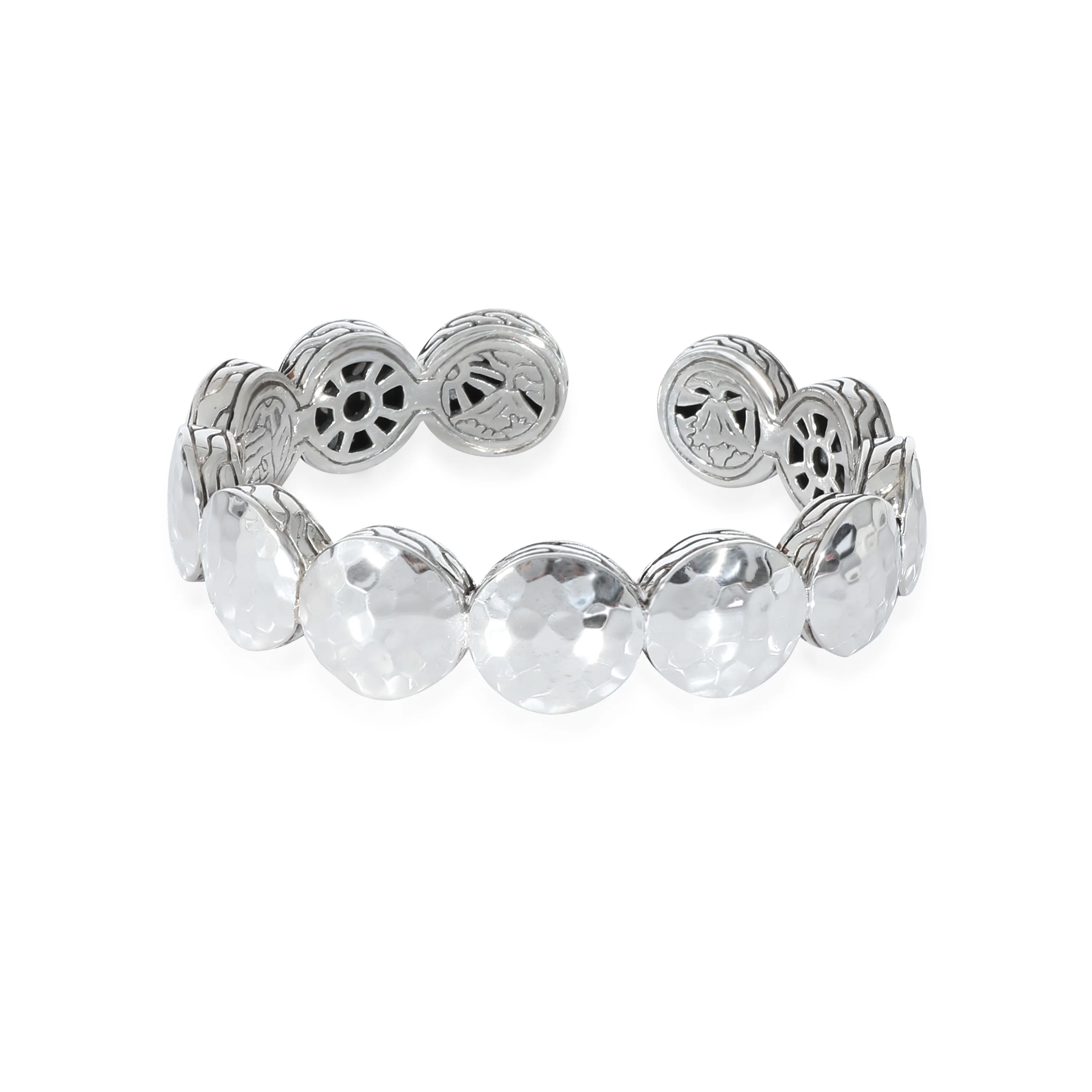 John Hardy Dot Hinged Cuff in Sterling Silver