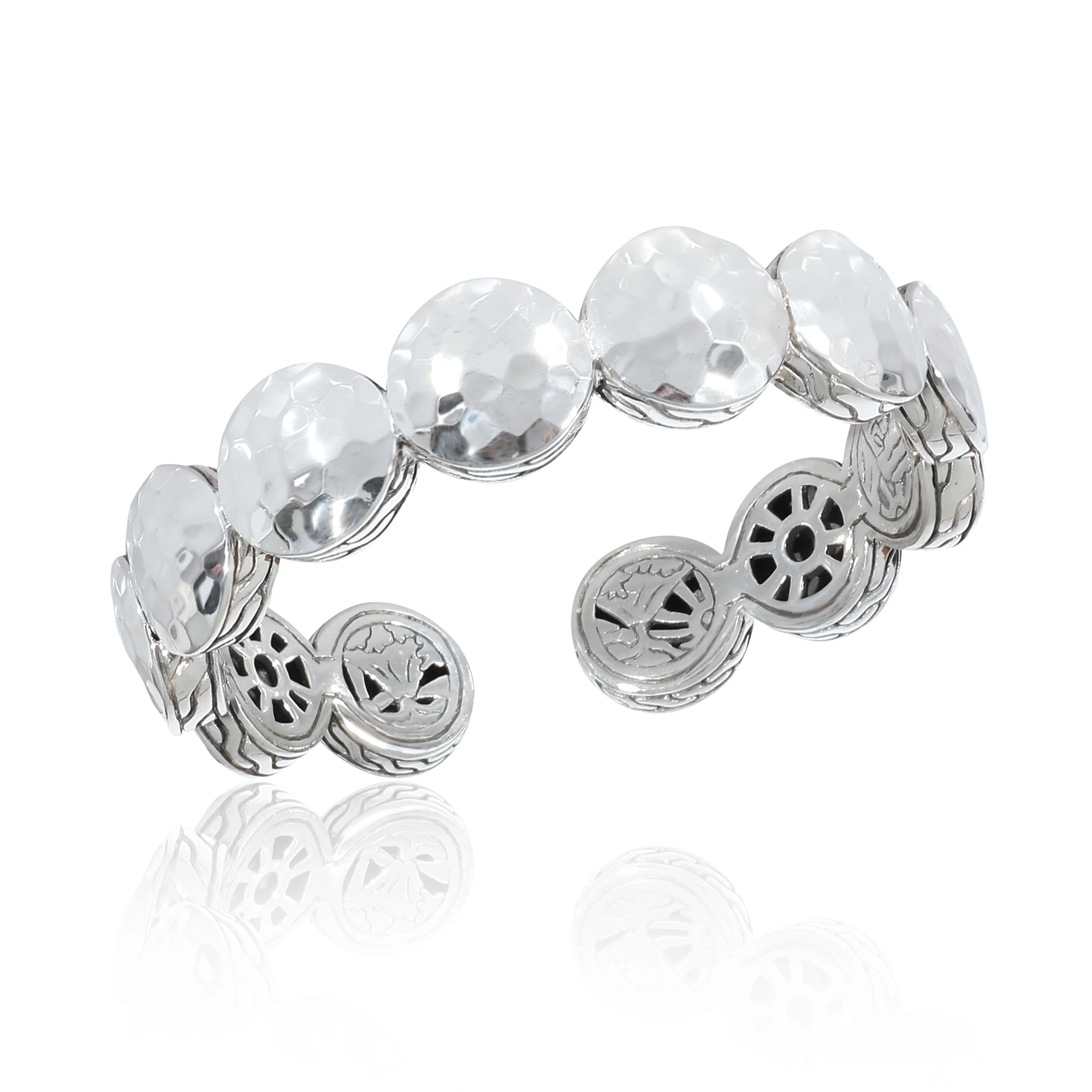 John Hardy Dot Hinged Cuff in Sterling Silver - Image 2
