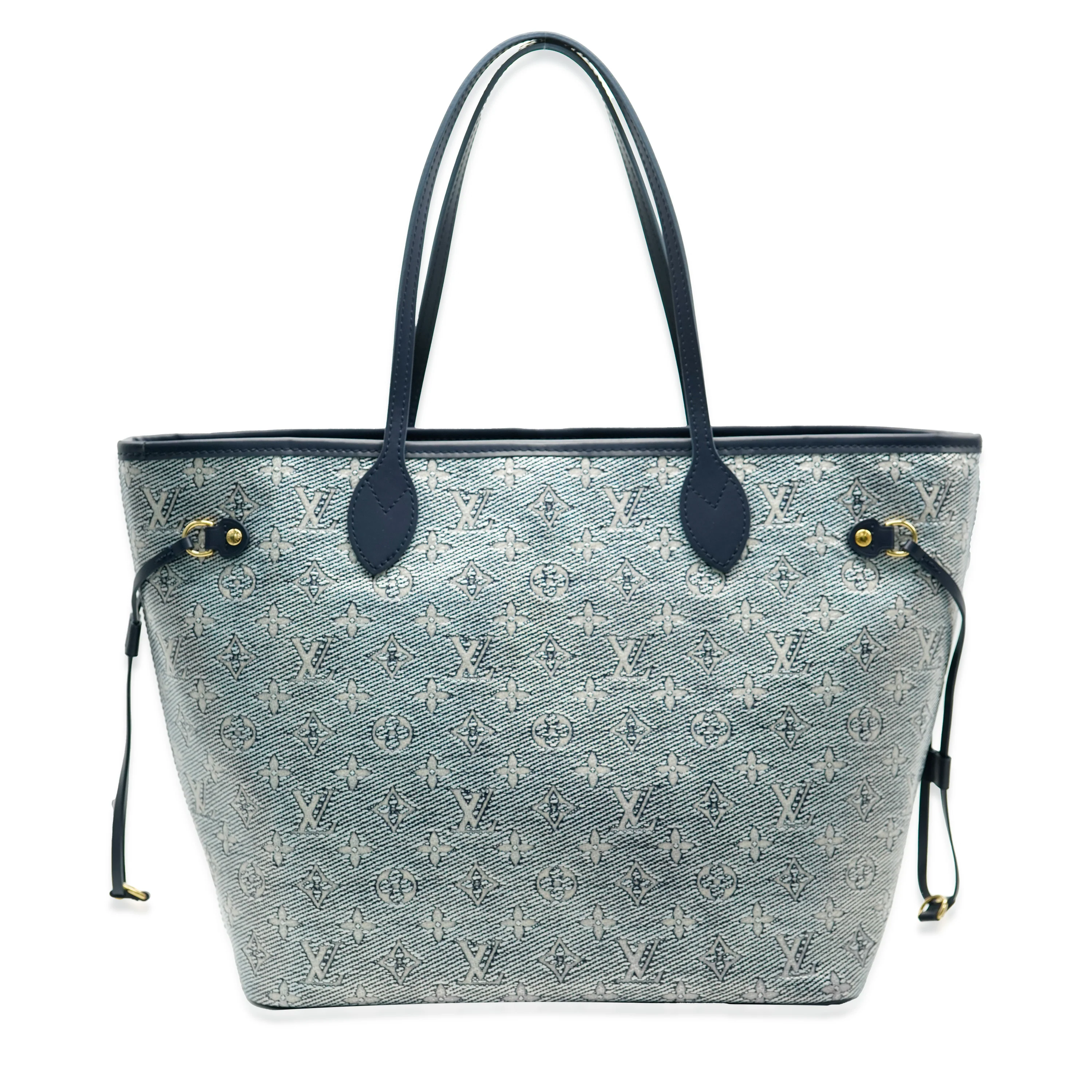 Louis Vuitton Limited Edition Blue Monoglam Neverfull MM - Image 2
