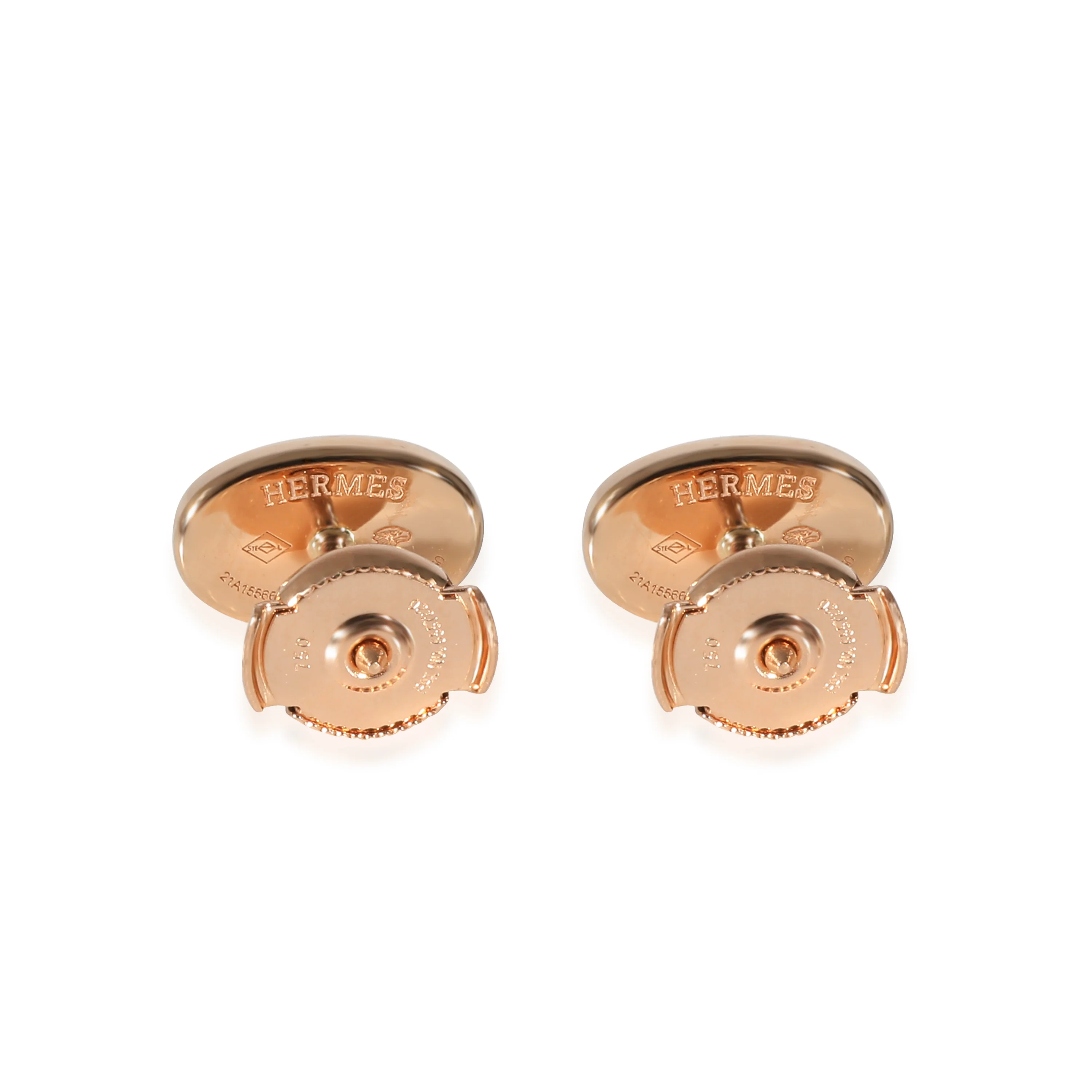 Chaine d'Ancre Contour Earrings in 18k Rose Gold 0.18 CTW - Image 3