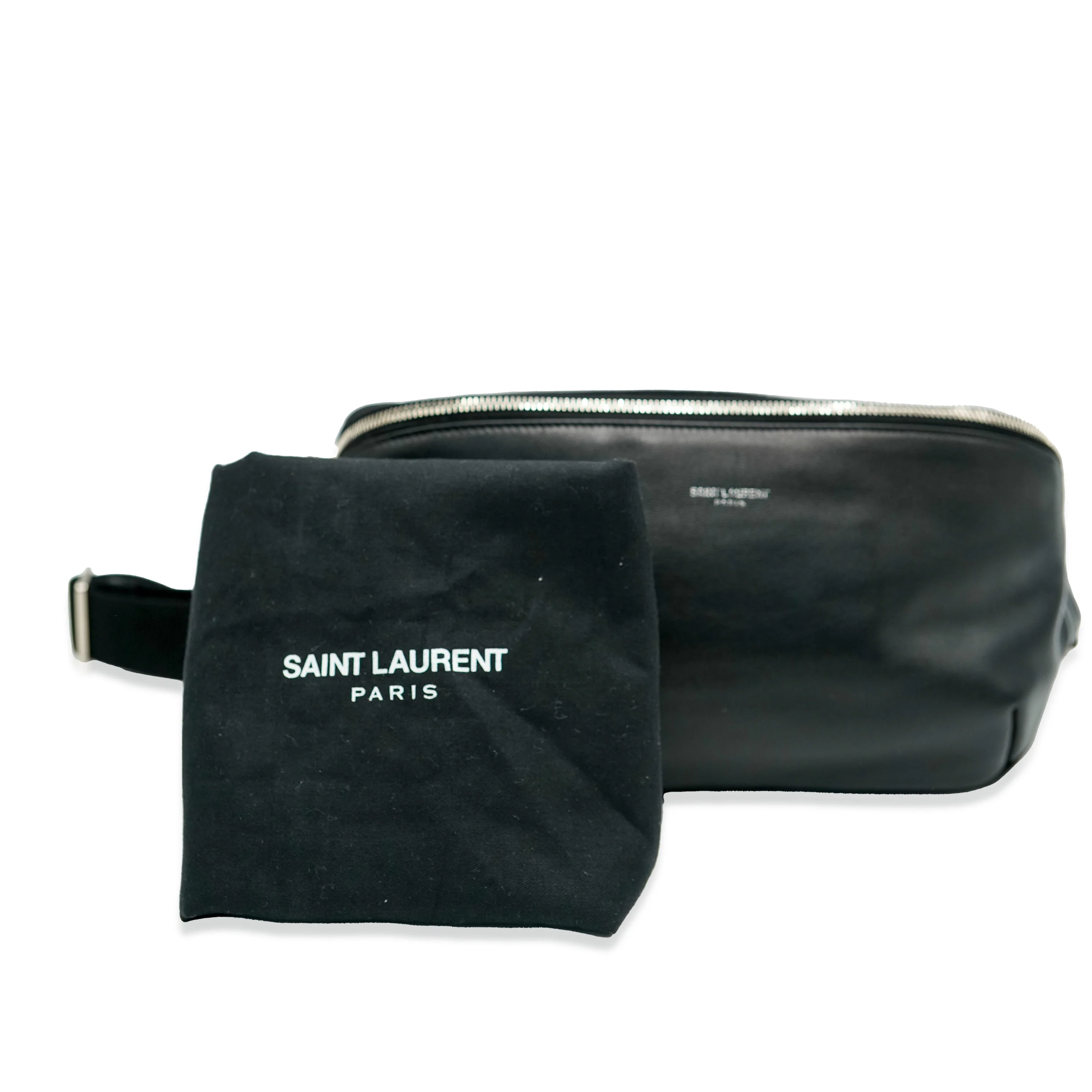 Saint Laurent Black Leather Marsupio Belt Bag - Image 10