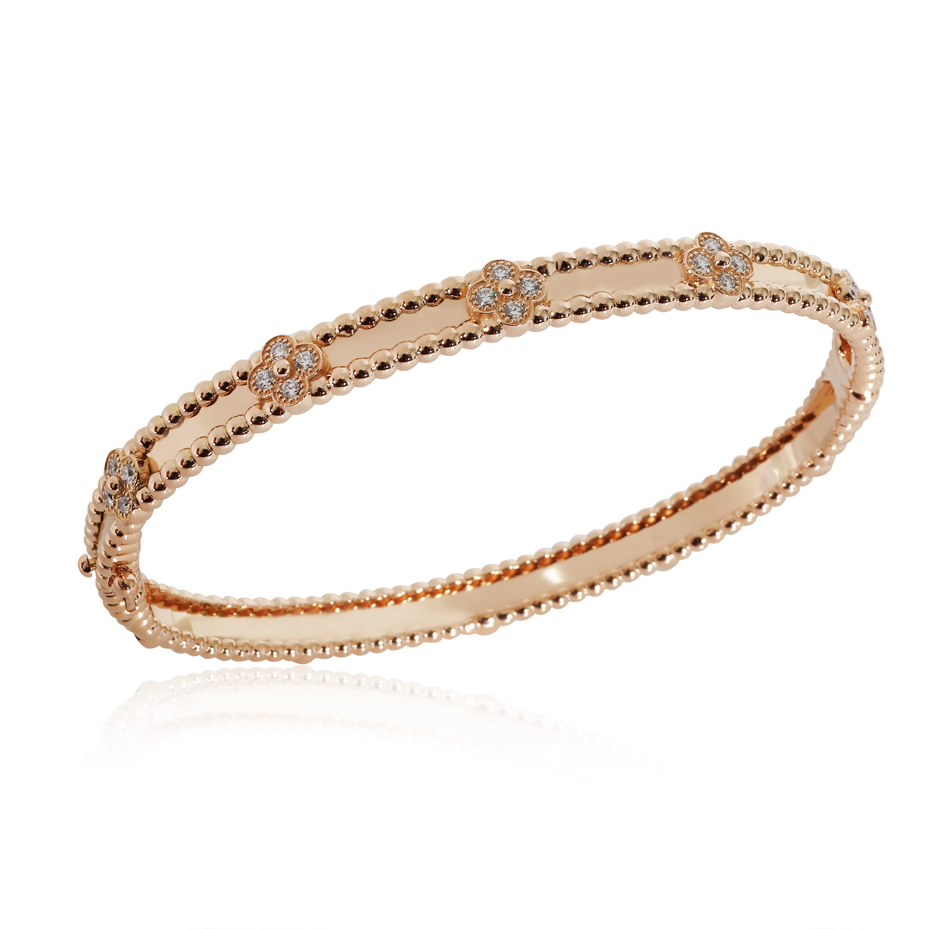 Van Cleef & Arpels Perlee Bracelet in 18k Rose Gold 0.68 CTW - Image 3