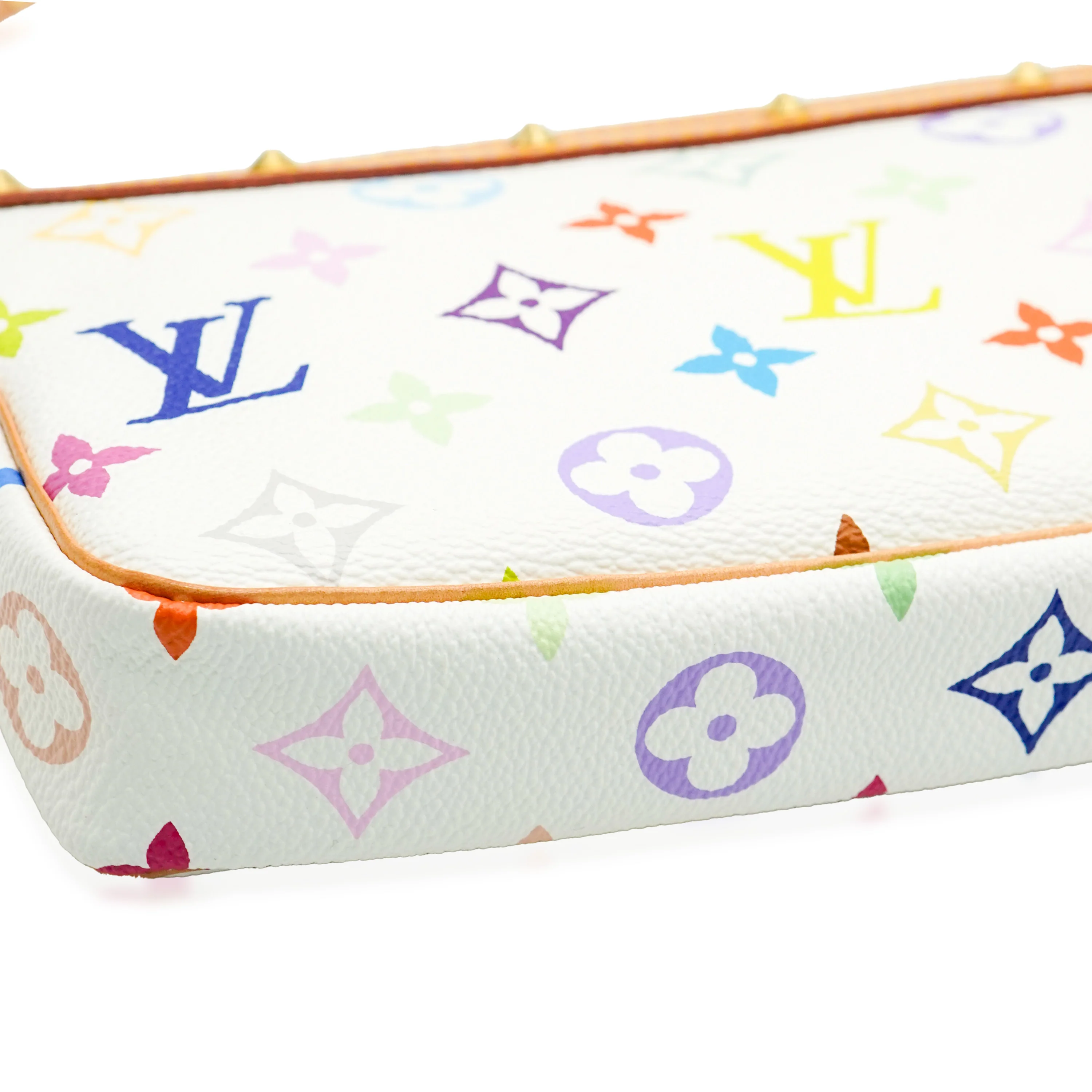 Louis Vuitton White Monogram Multicolore Canvas Pochette Accessoires - Image 6