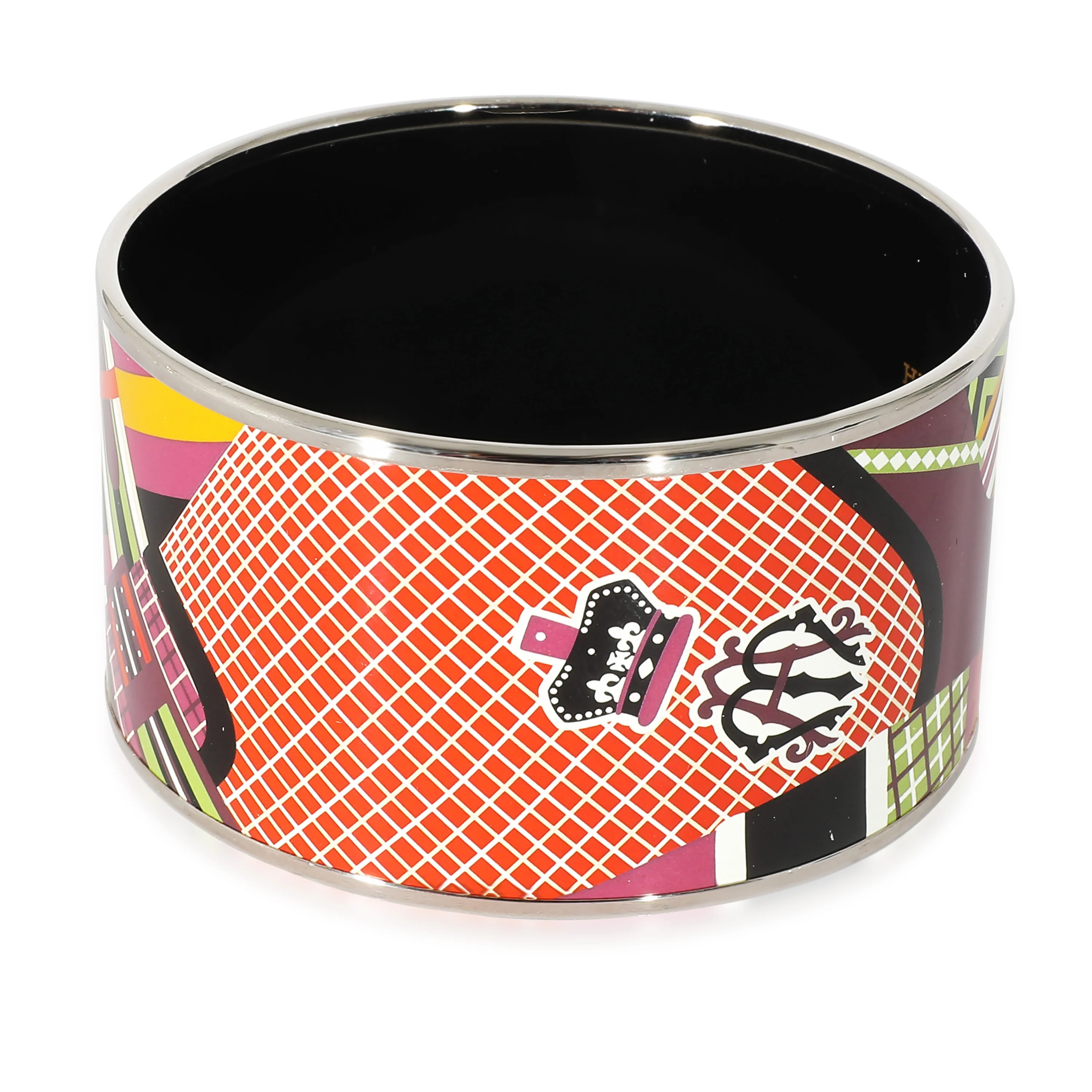 Pour Sortier Enamel Palladium Extra Wide Bangle 62 - Image 3