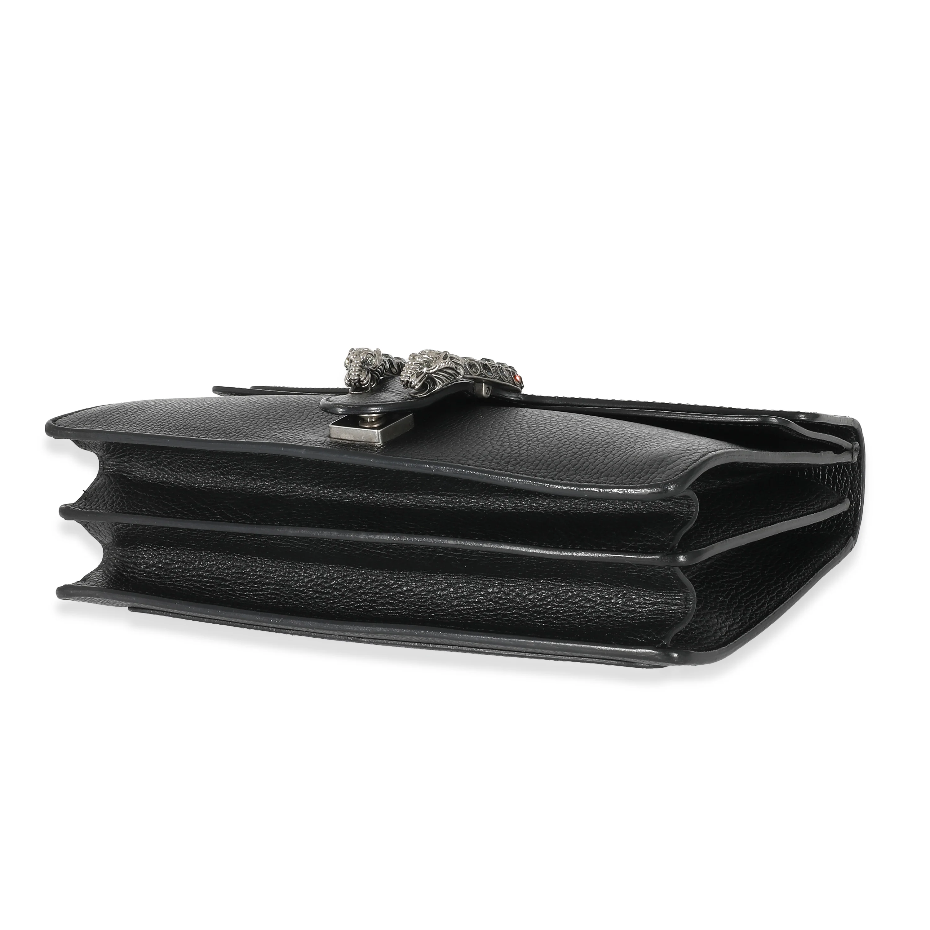 Gucci Black Pebbled Leather Medium Dionysus - Image 6
