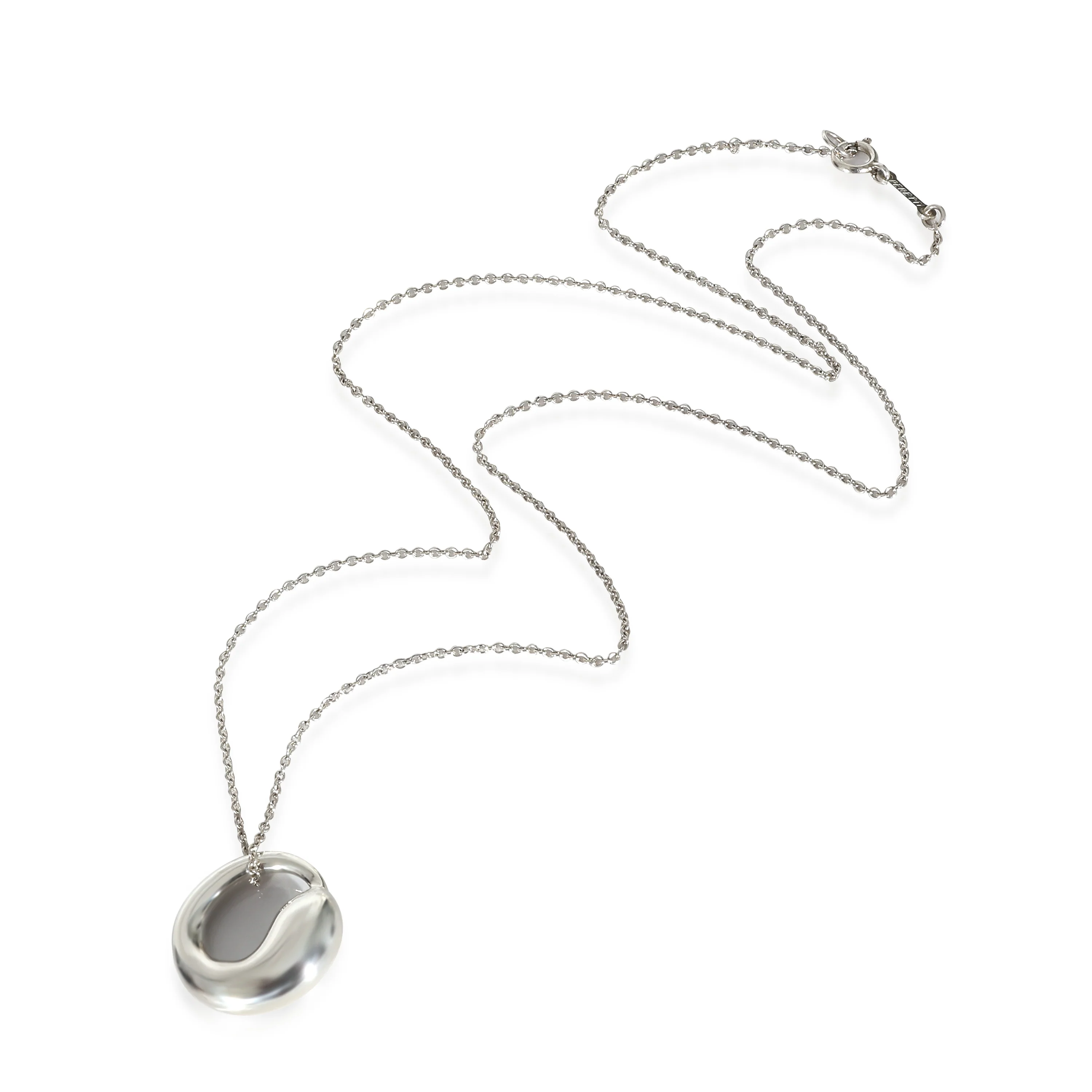 Tiffany & Co. Elsa Peretti Eternal Circle Pendant in Sterling Silver on a Chain - Image 2