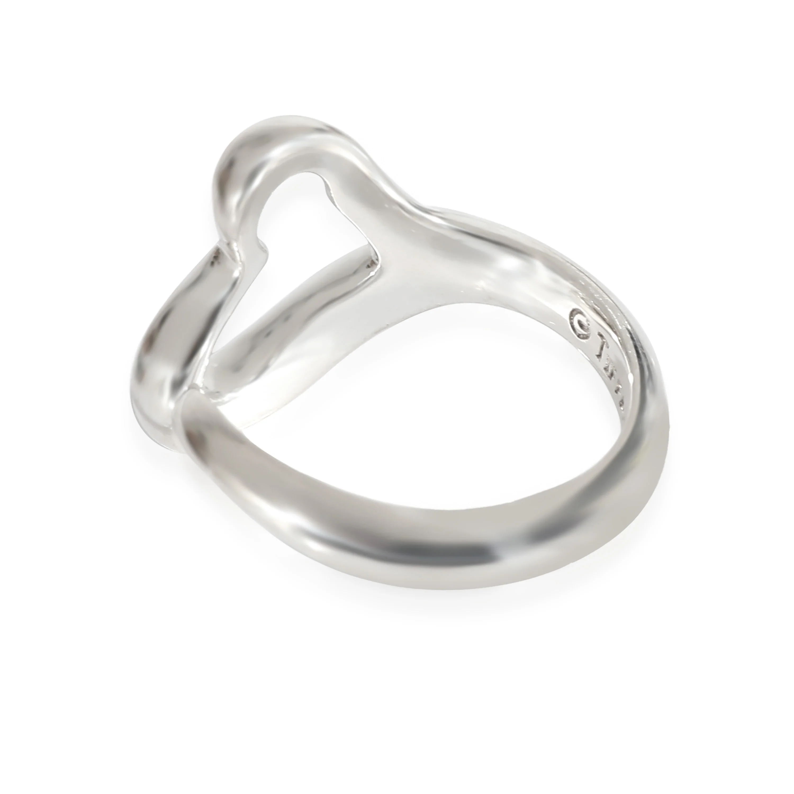 Elsa Peretti Open Heart Ring in Sterling Silver - Image 3