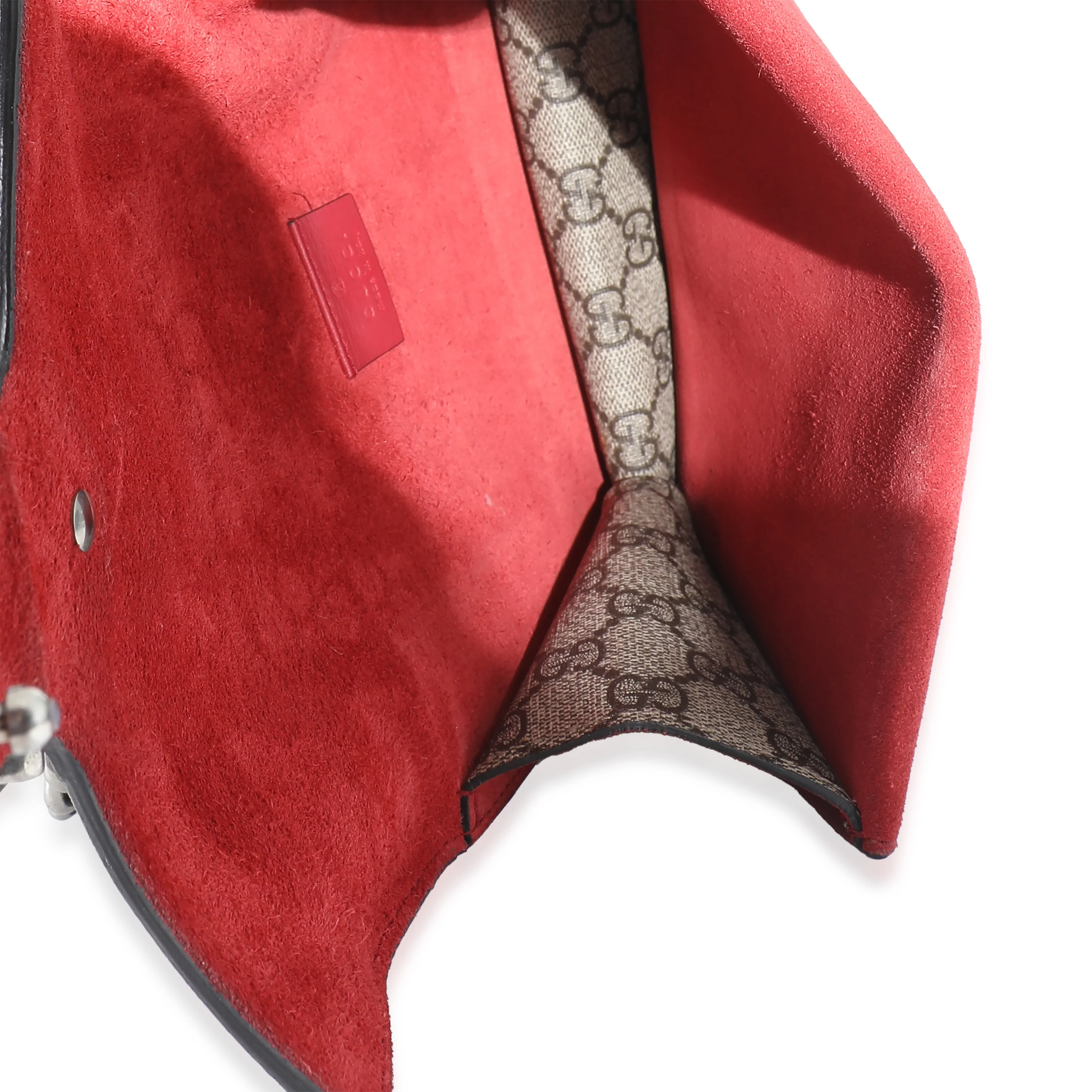 Gucci Red Suede GG Supreme Mini Dionysus - Image 9